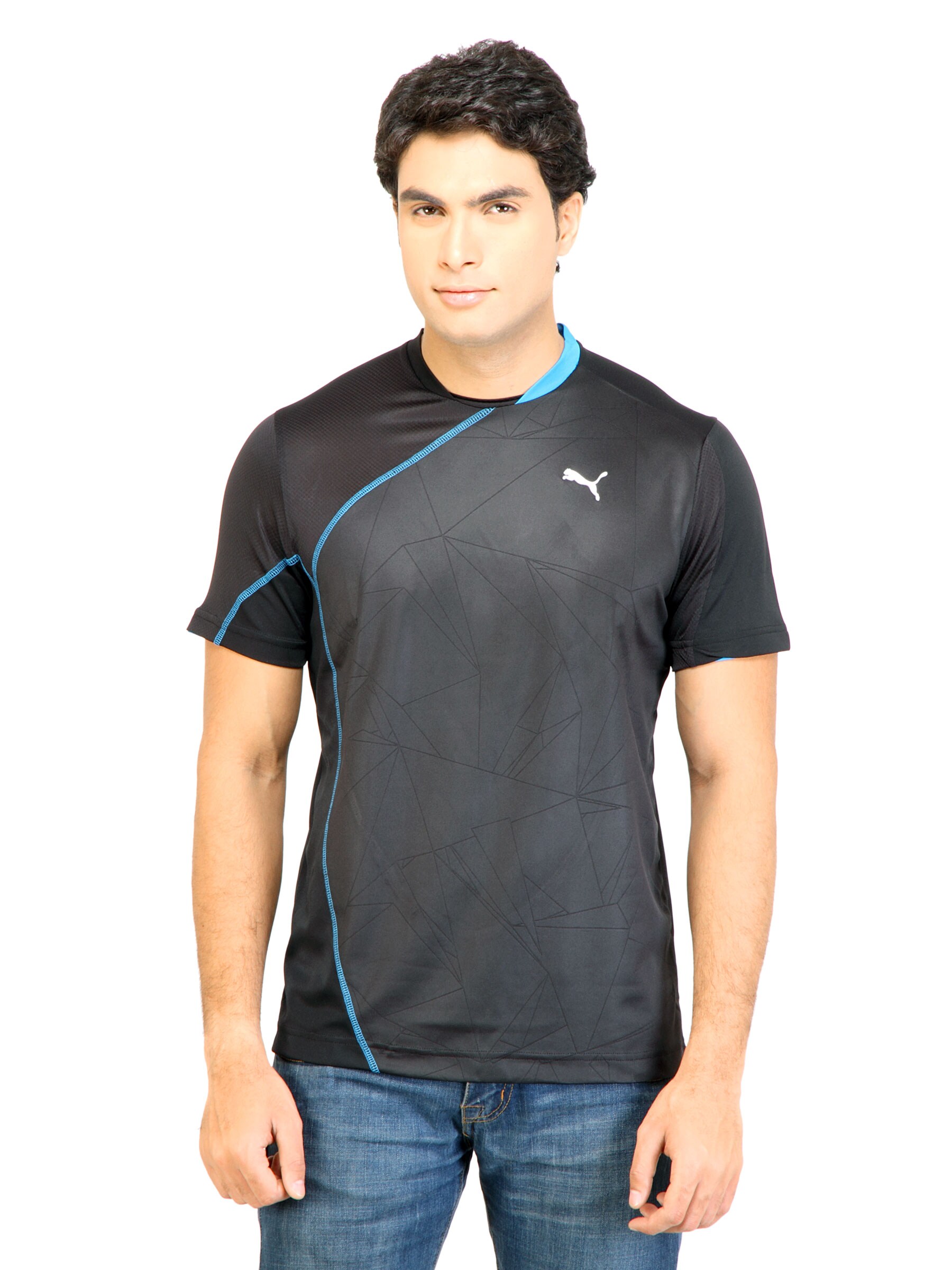 Puma Men Training Graphic Black Tshirt