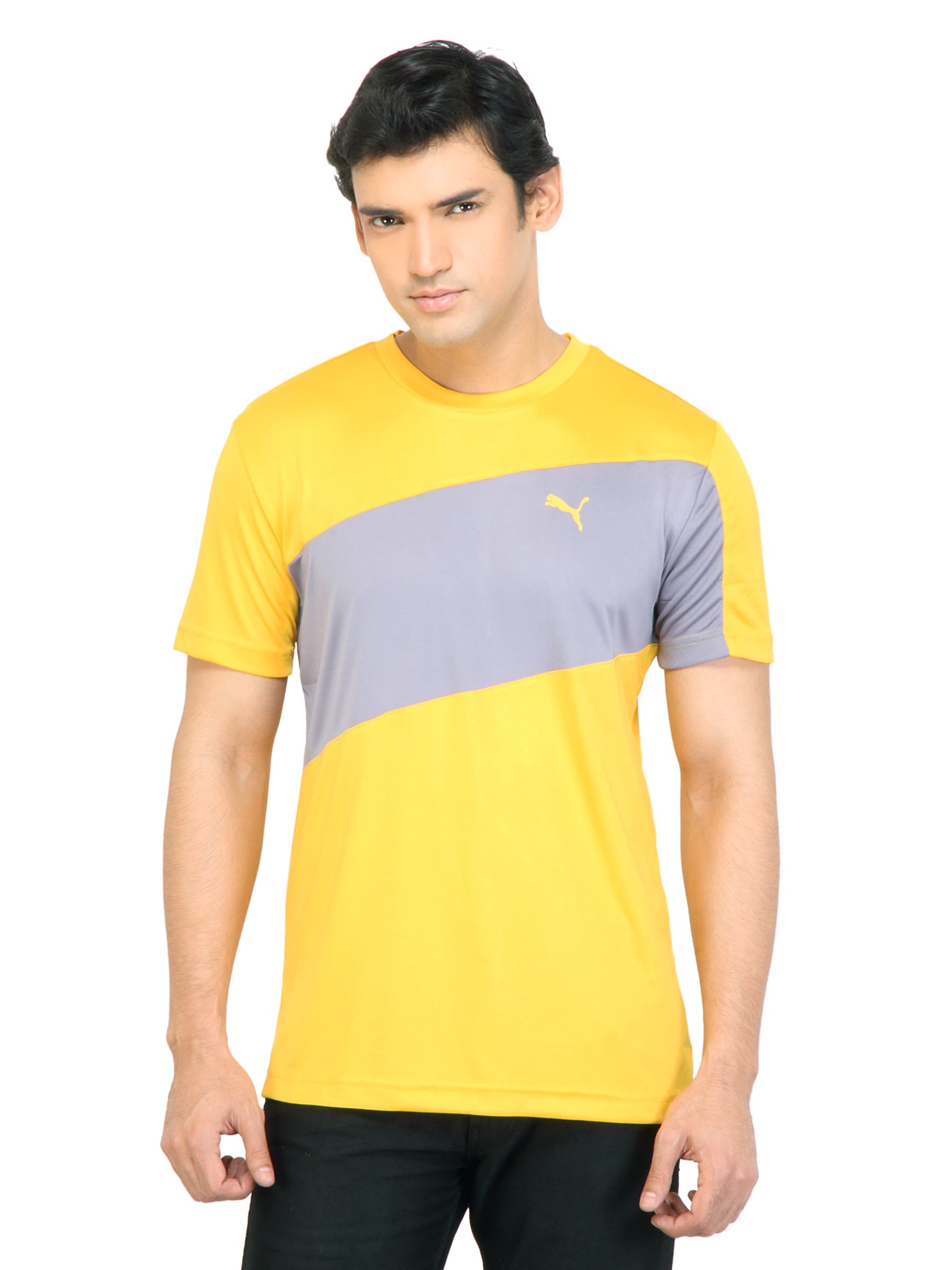 Puma Men Team SS  Spectra Yellow Tshirts