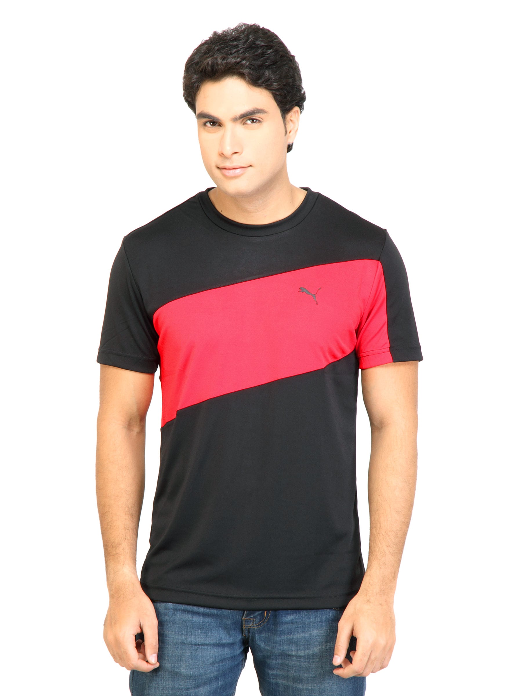 Puma Men Team SS Black Tshirts