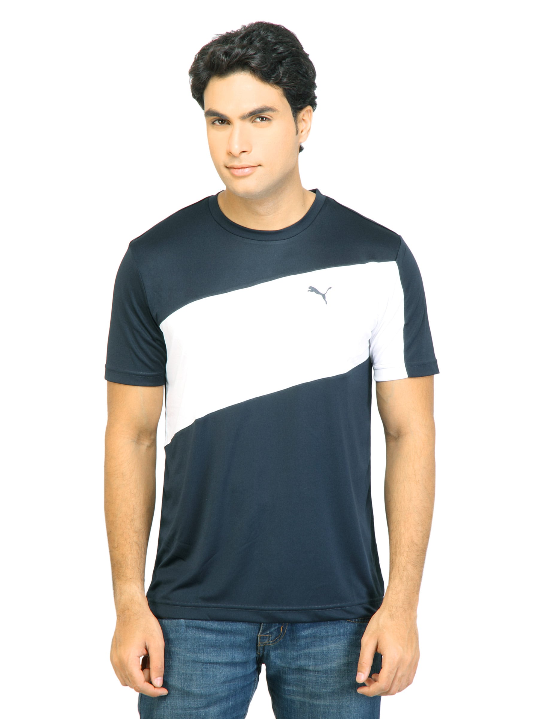 Puma Men Team SS Bluenights Navy Tshirts