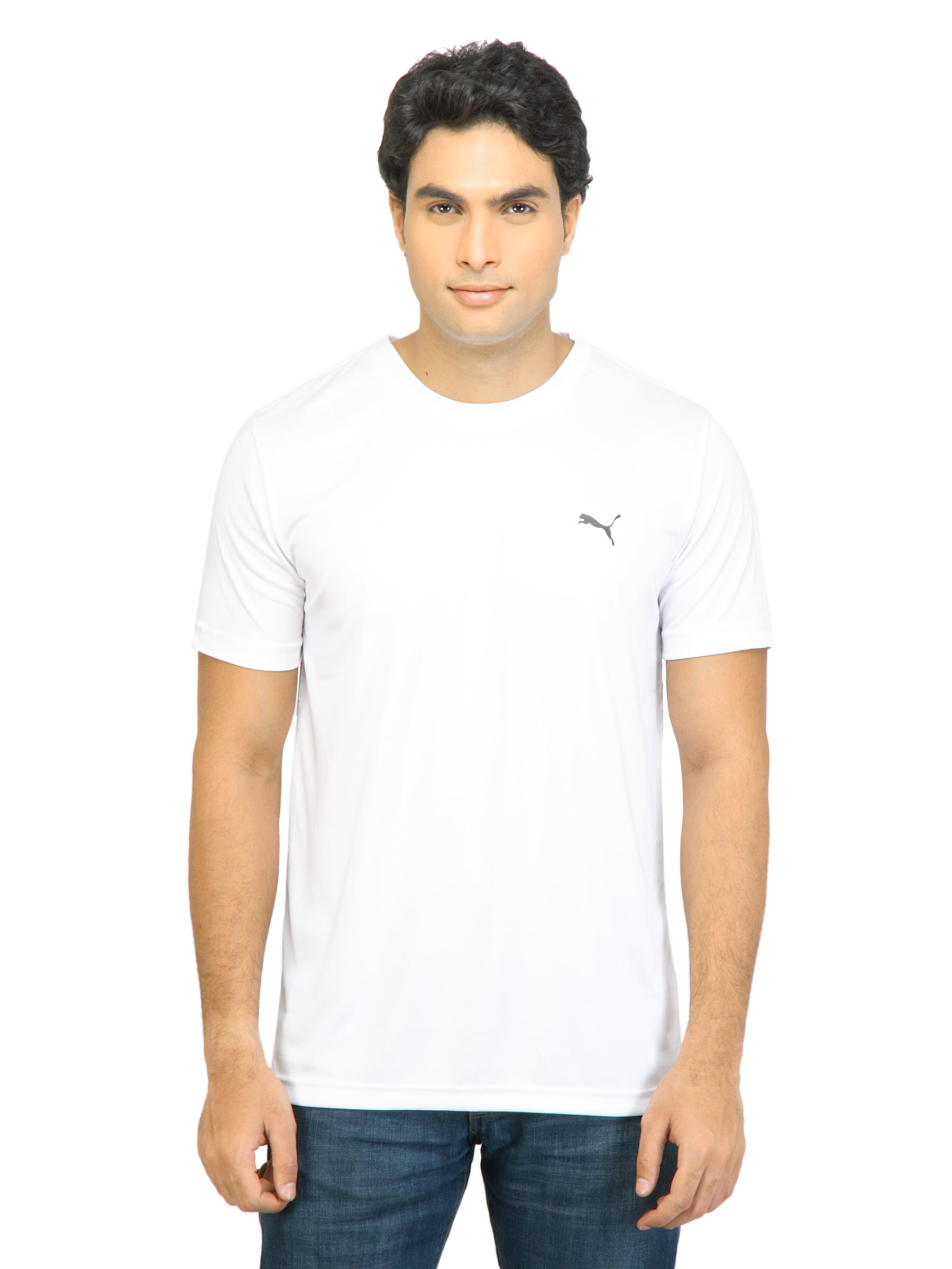 Puma Men Team Essential White Tshirts