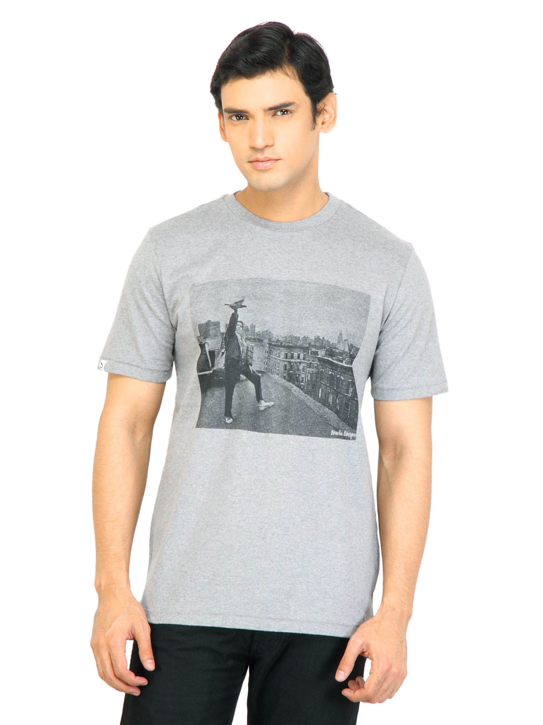 Puma Men MC II Grey Tshirts