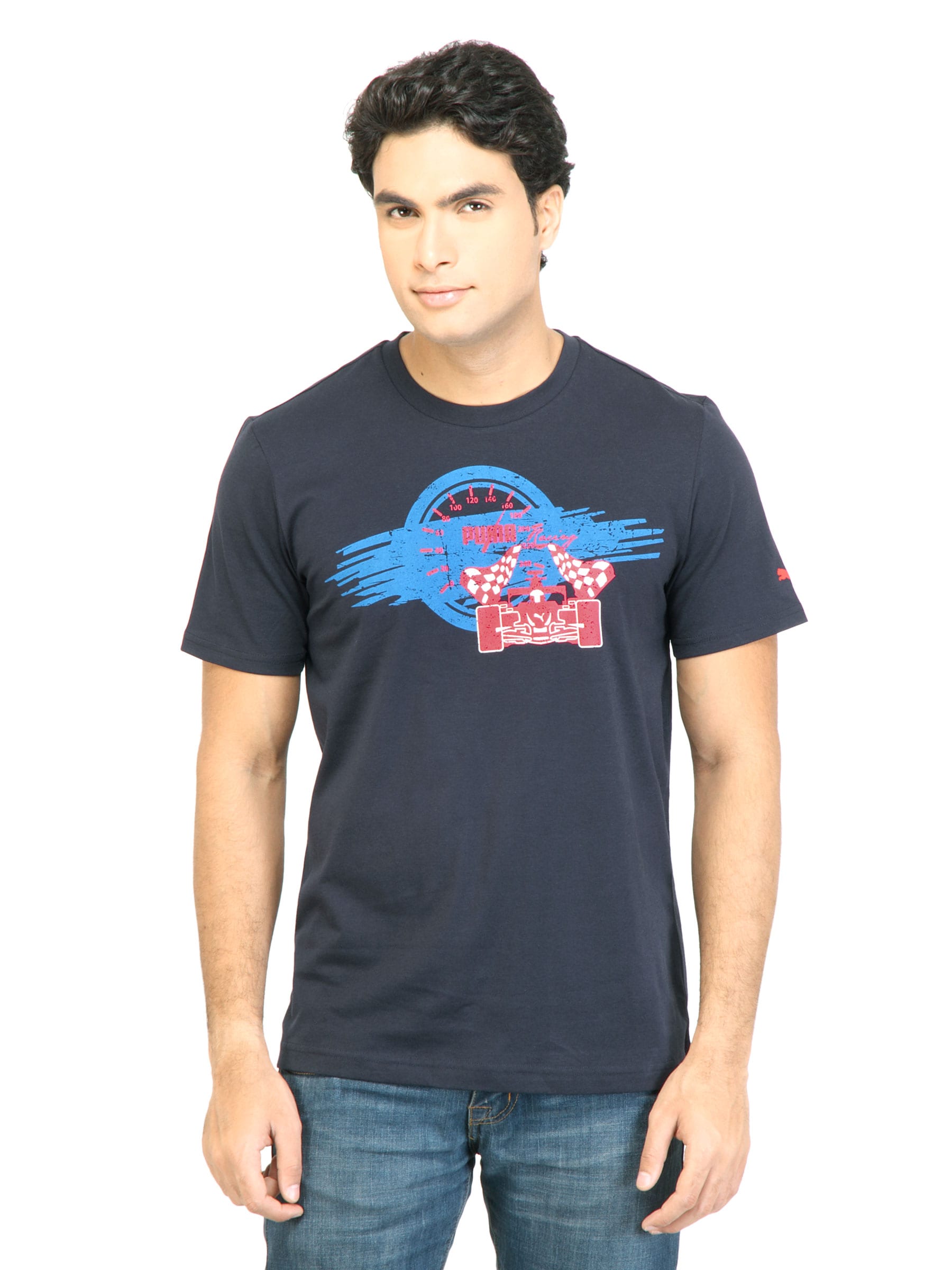 Puma Men GP Speed Navy Blue Tshirts