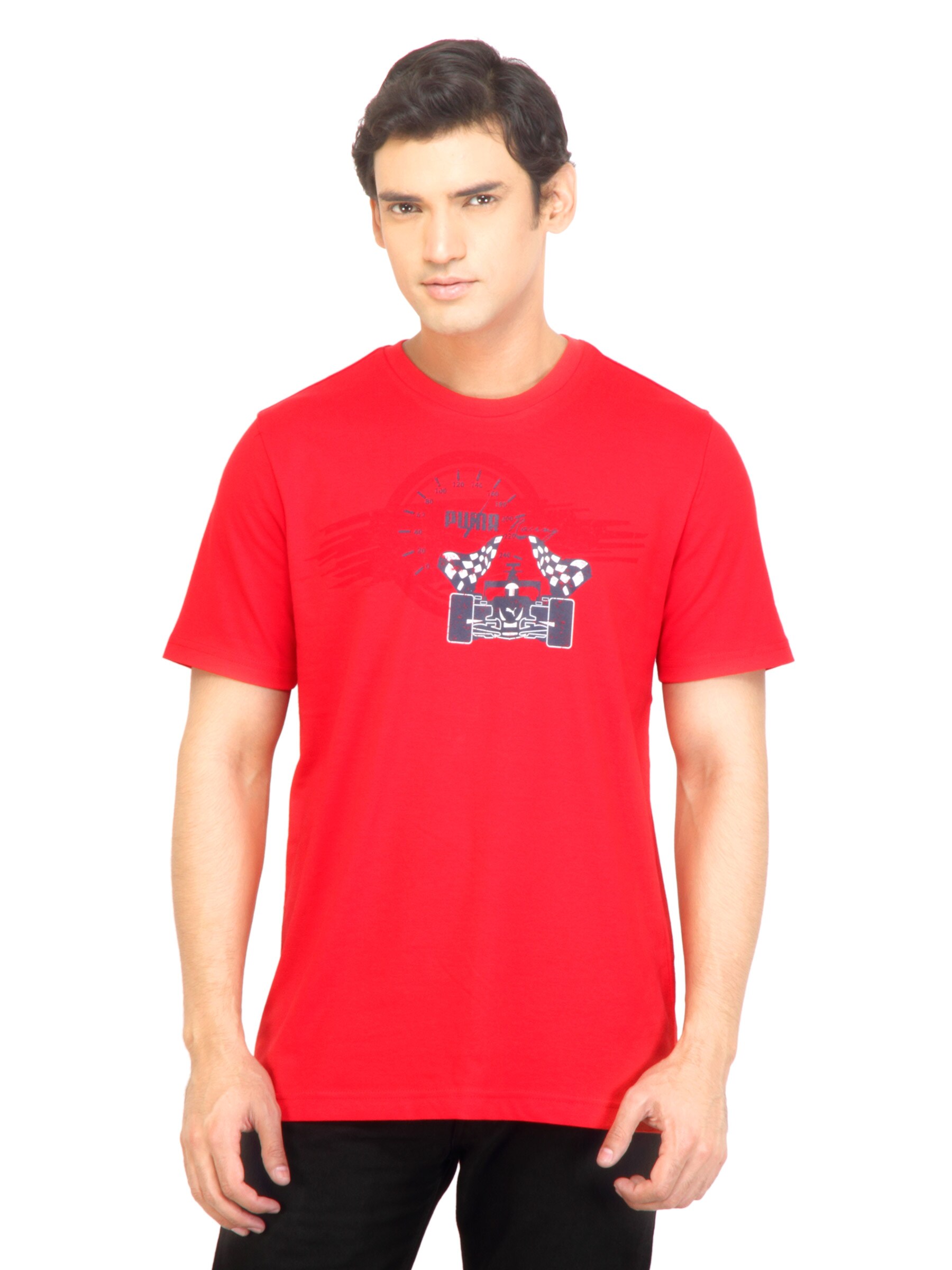 Puma Men GP Budg Logo Red Tshirts