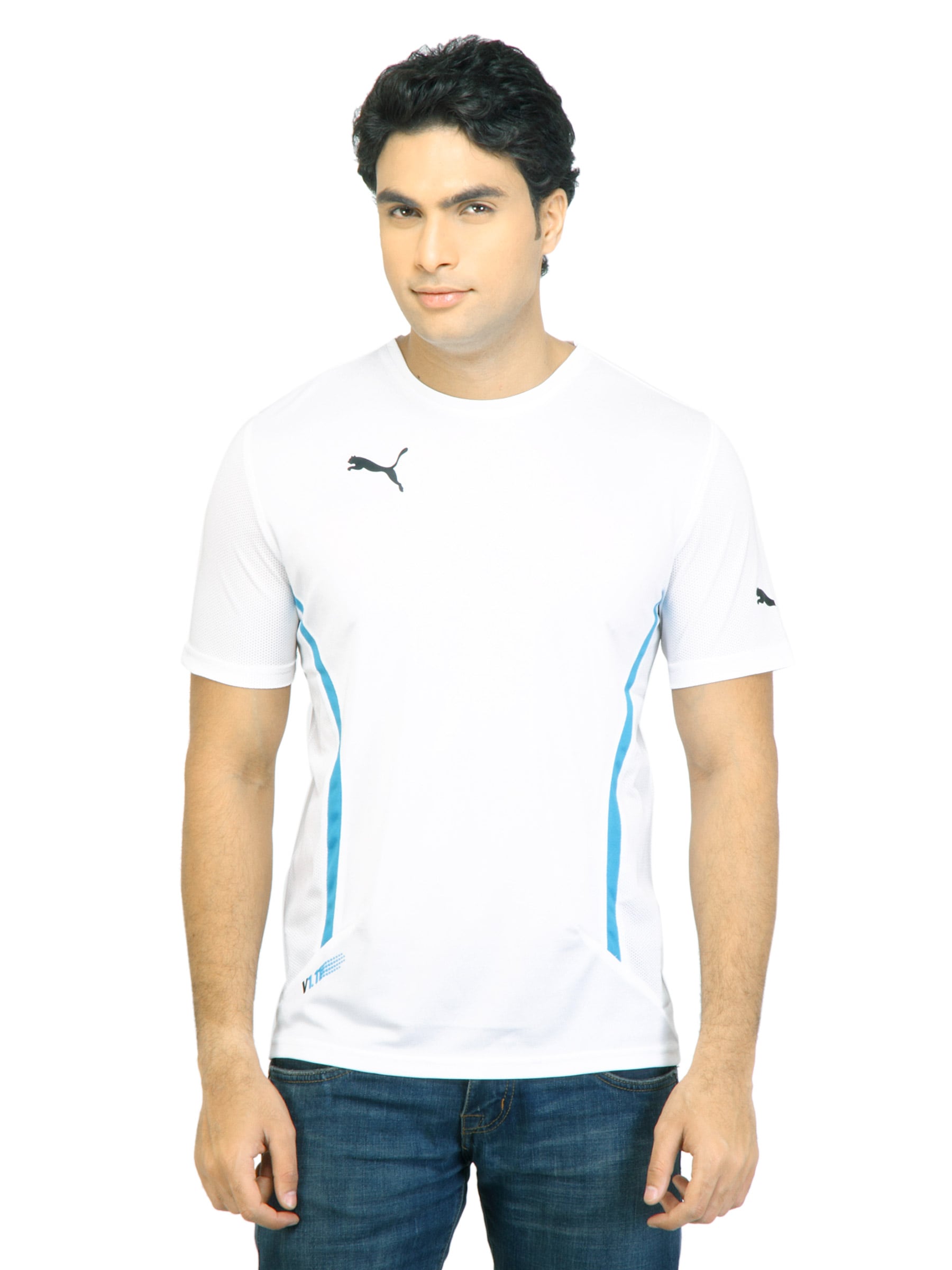 Puma Men V.11 Speed  White Tshirts