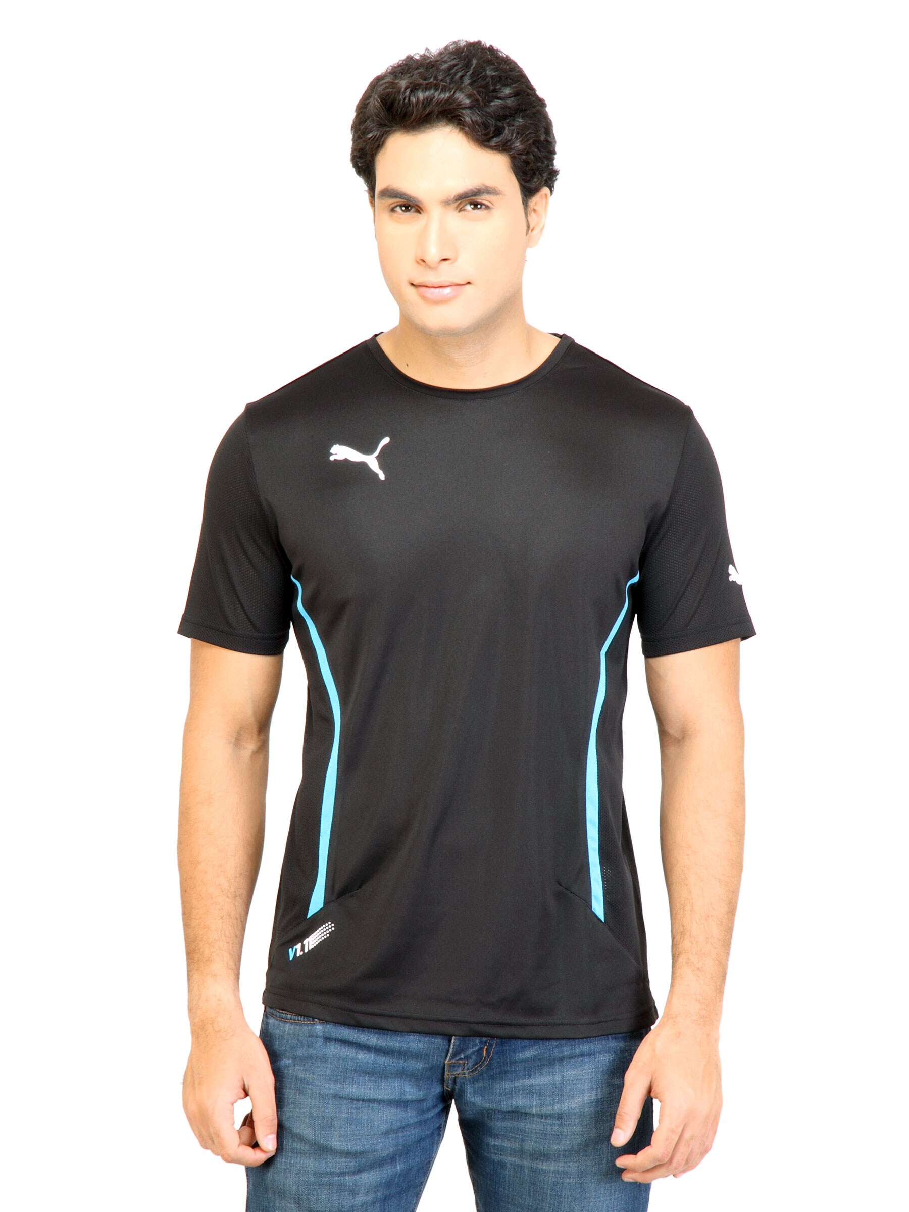 Puma Men V.11 Speed Black Tshirts