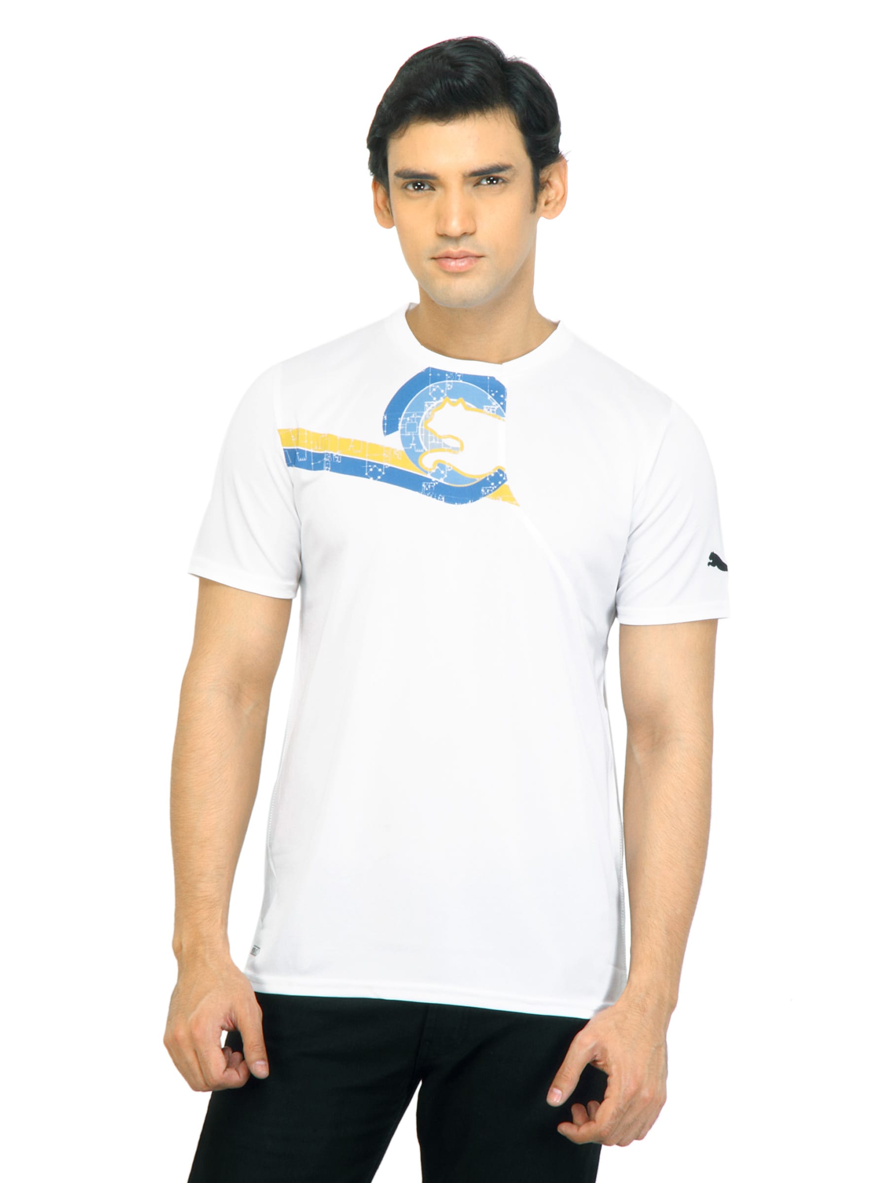 Puma Men Graphic White Tshirts