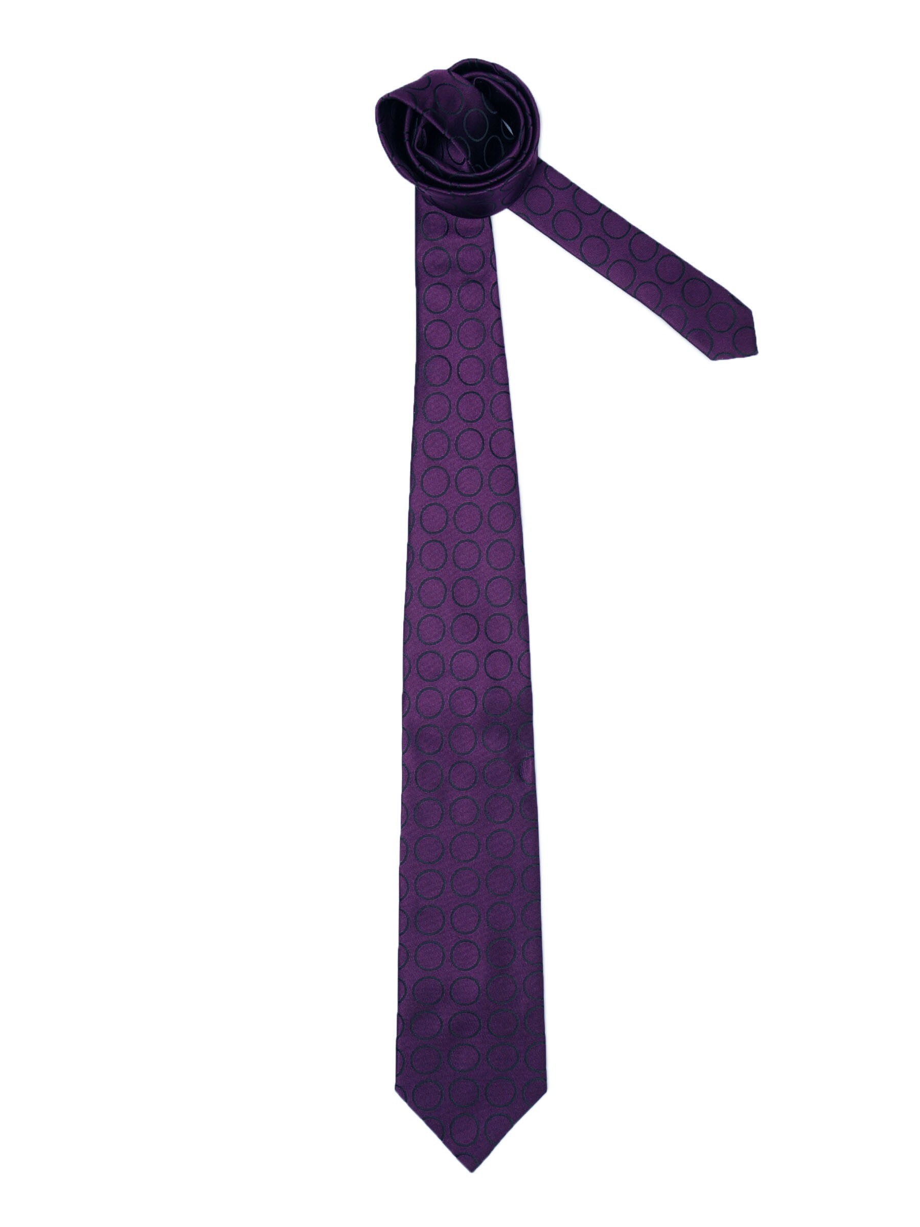 Peter England Men Elite Purple Tie