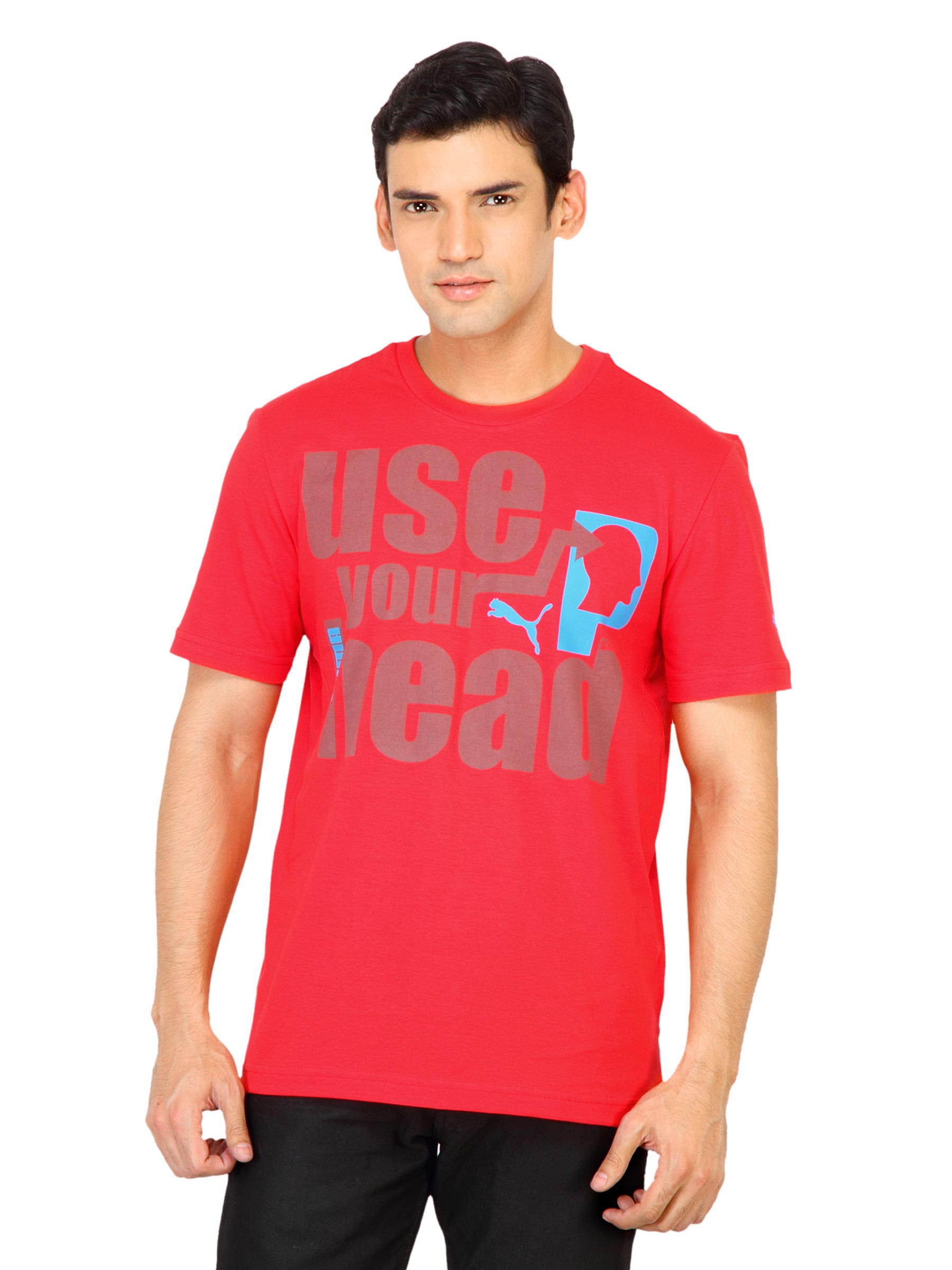 Puma Men Head Red Tshirt