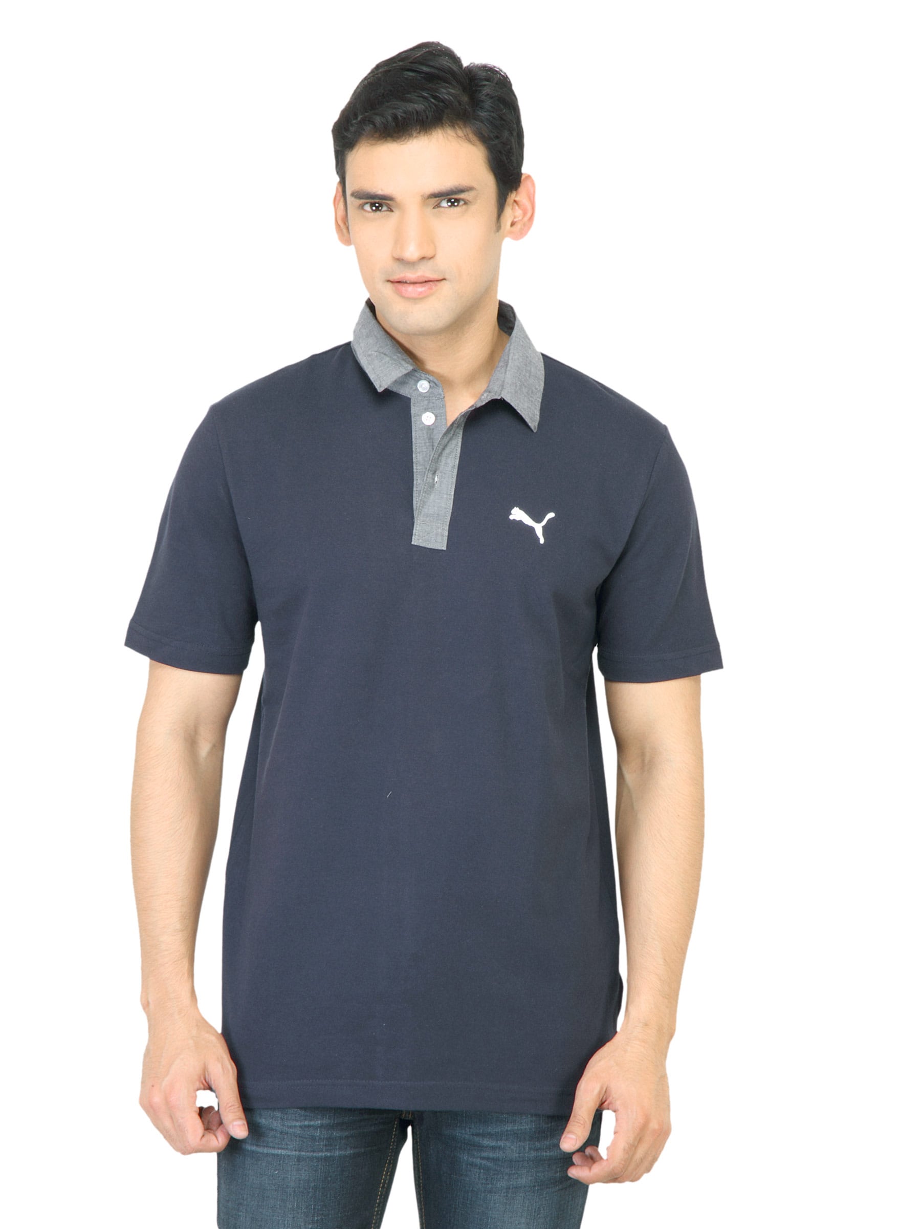 Puma Men Generation Navy Blue Polo Tshirt