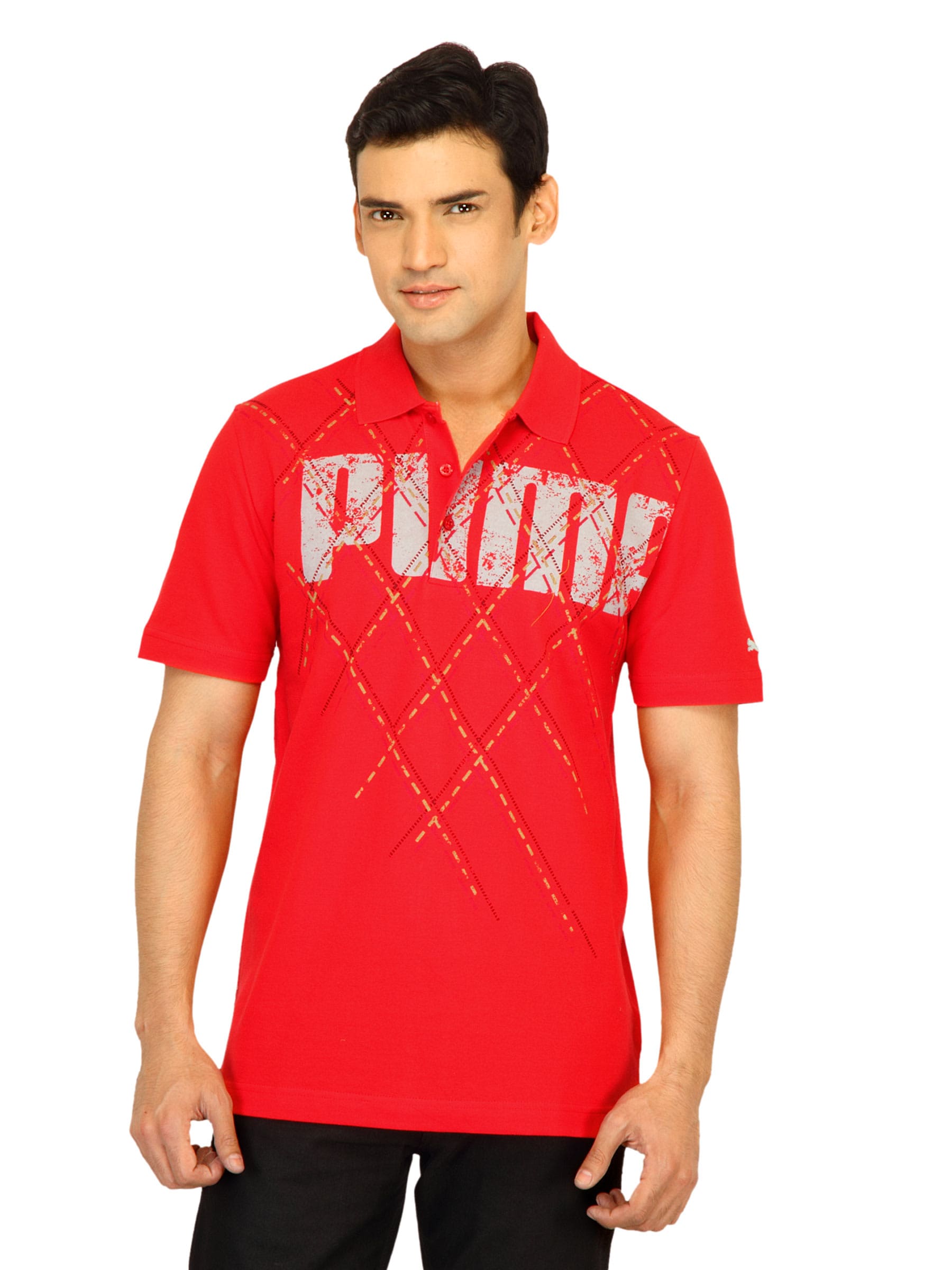 Puma Men Grafitti Red Polo Tshirt