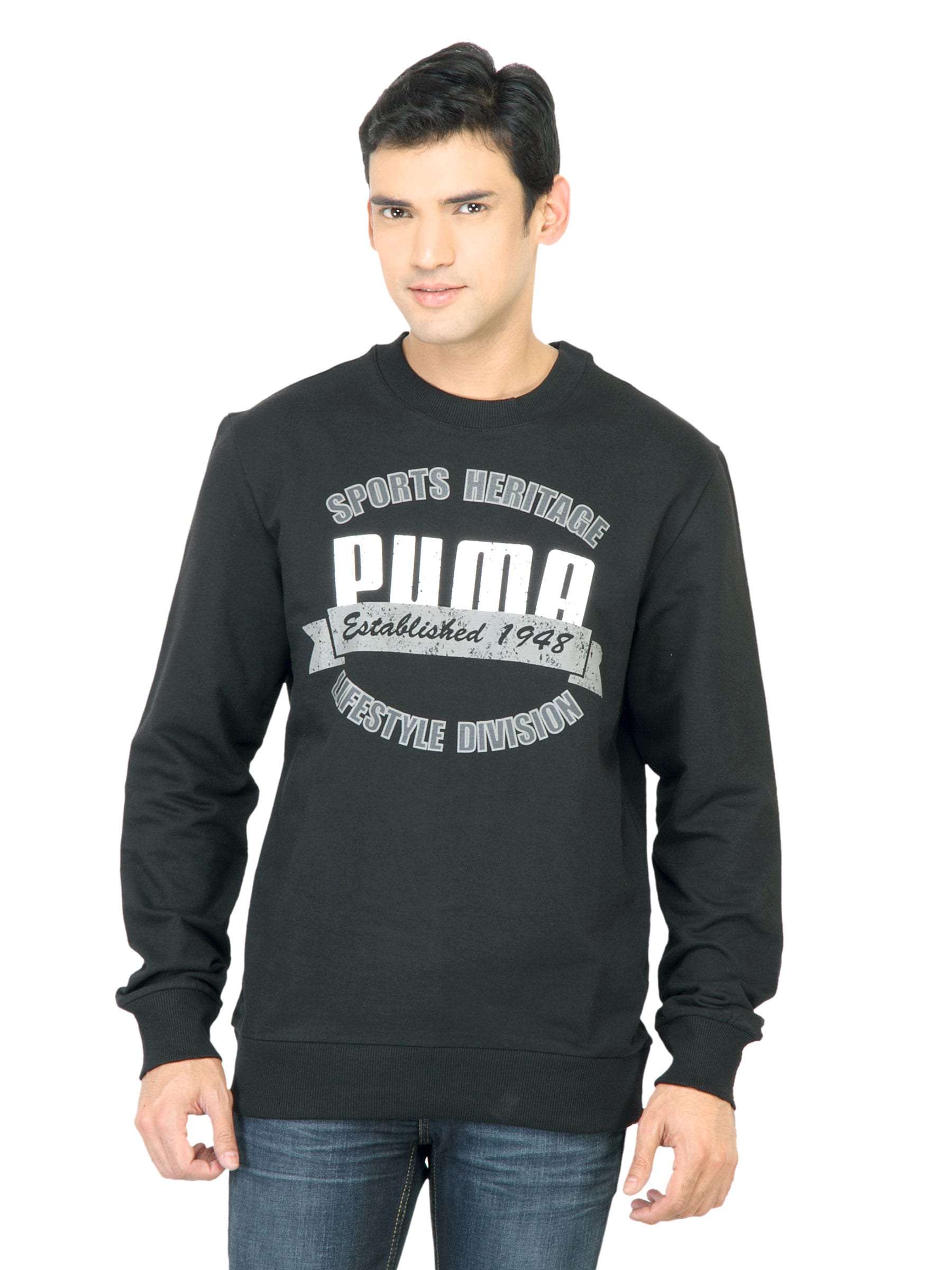 Puma Men Sports Division Black Sweatshirt
