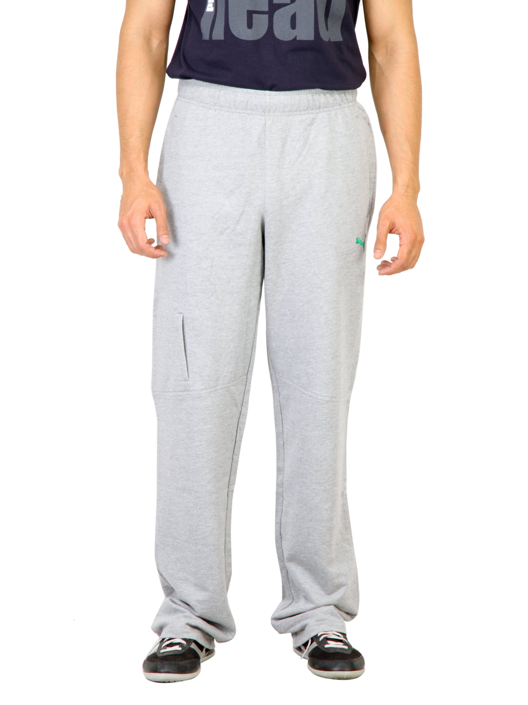 Puma Men Solid Grey Core Sweat Pants