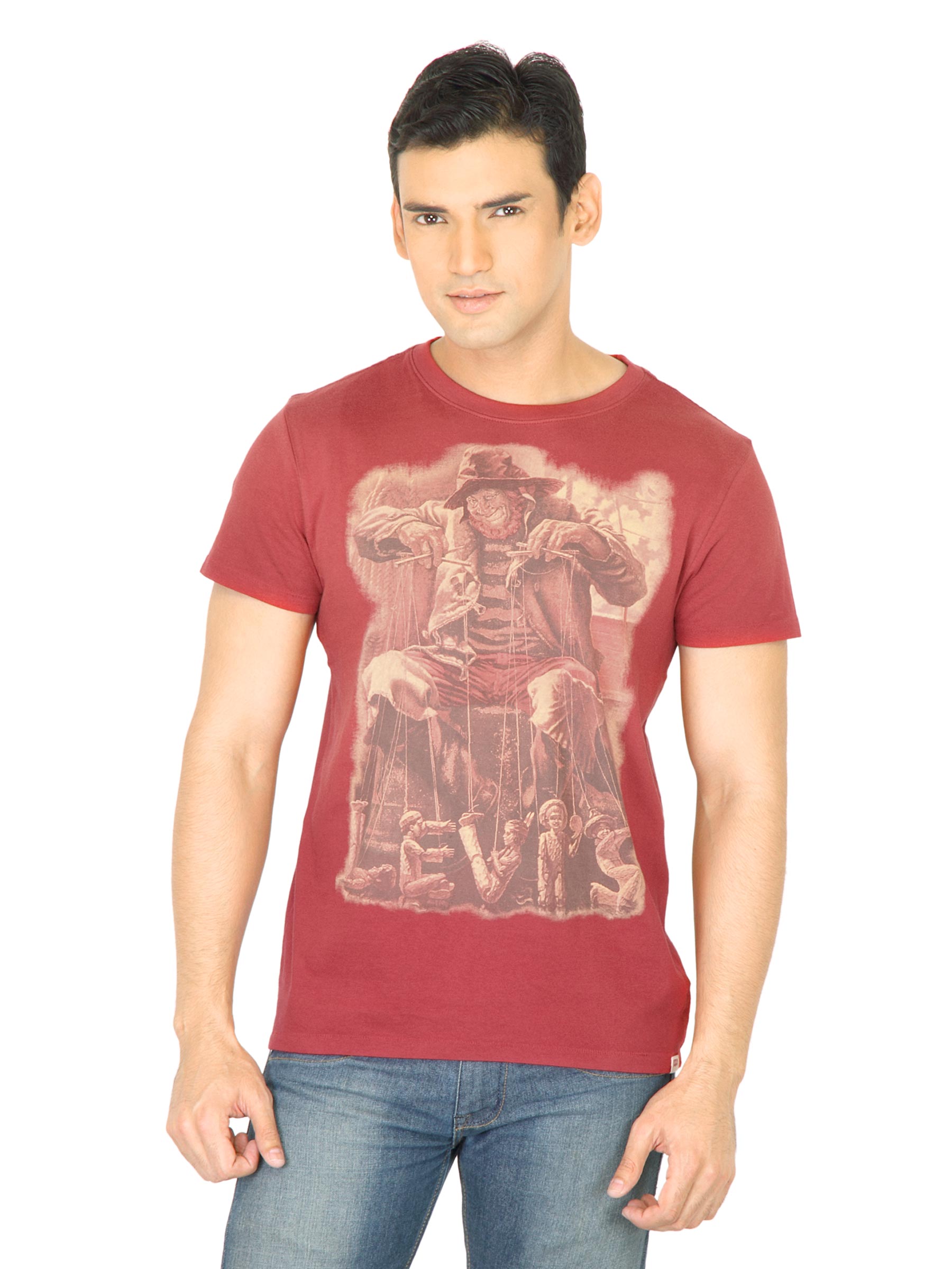 Levi's Men Graphic Print Red Tshirt