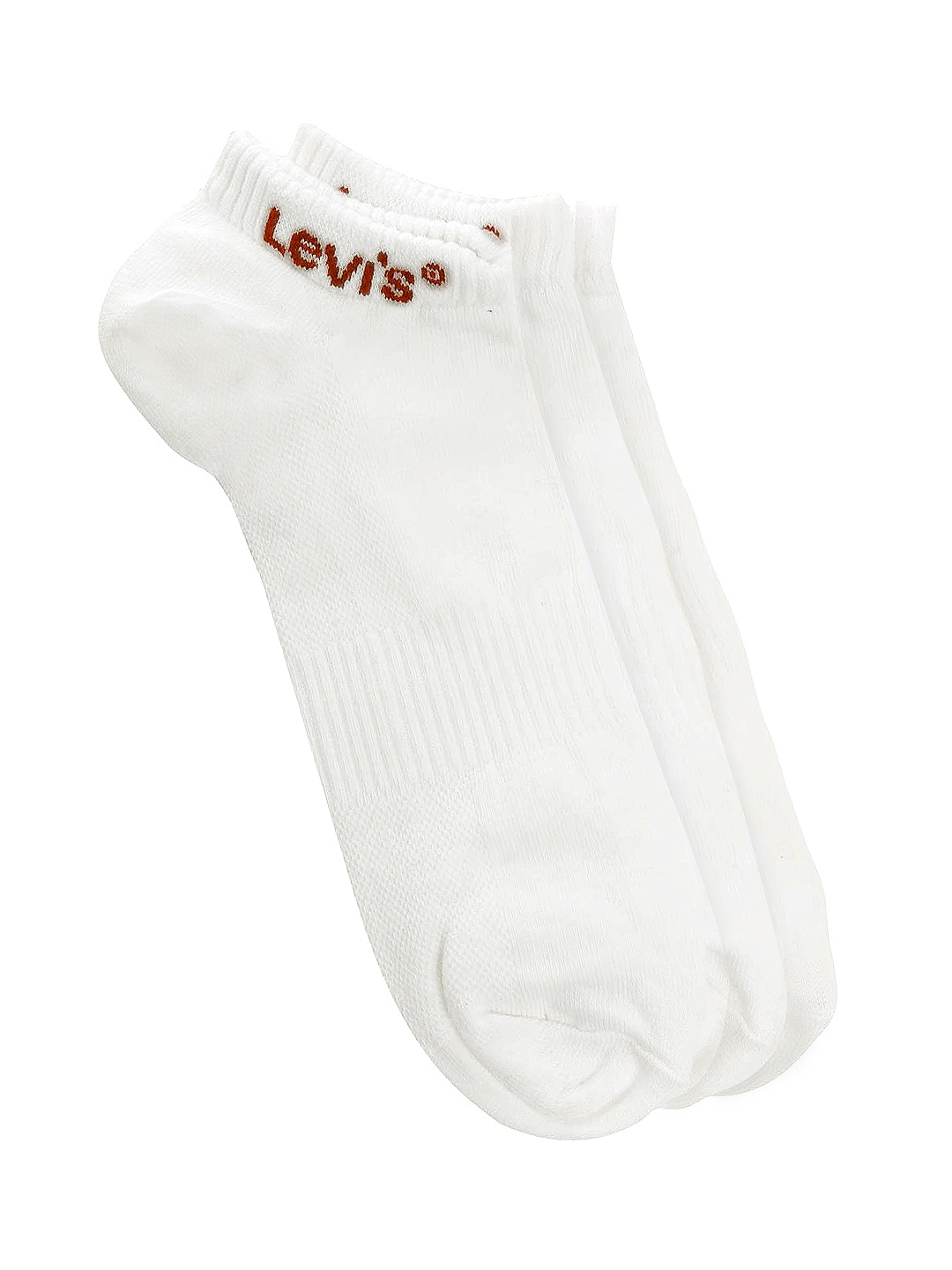 Levis Women White Set of 3 Trainer Socks