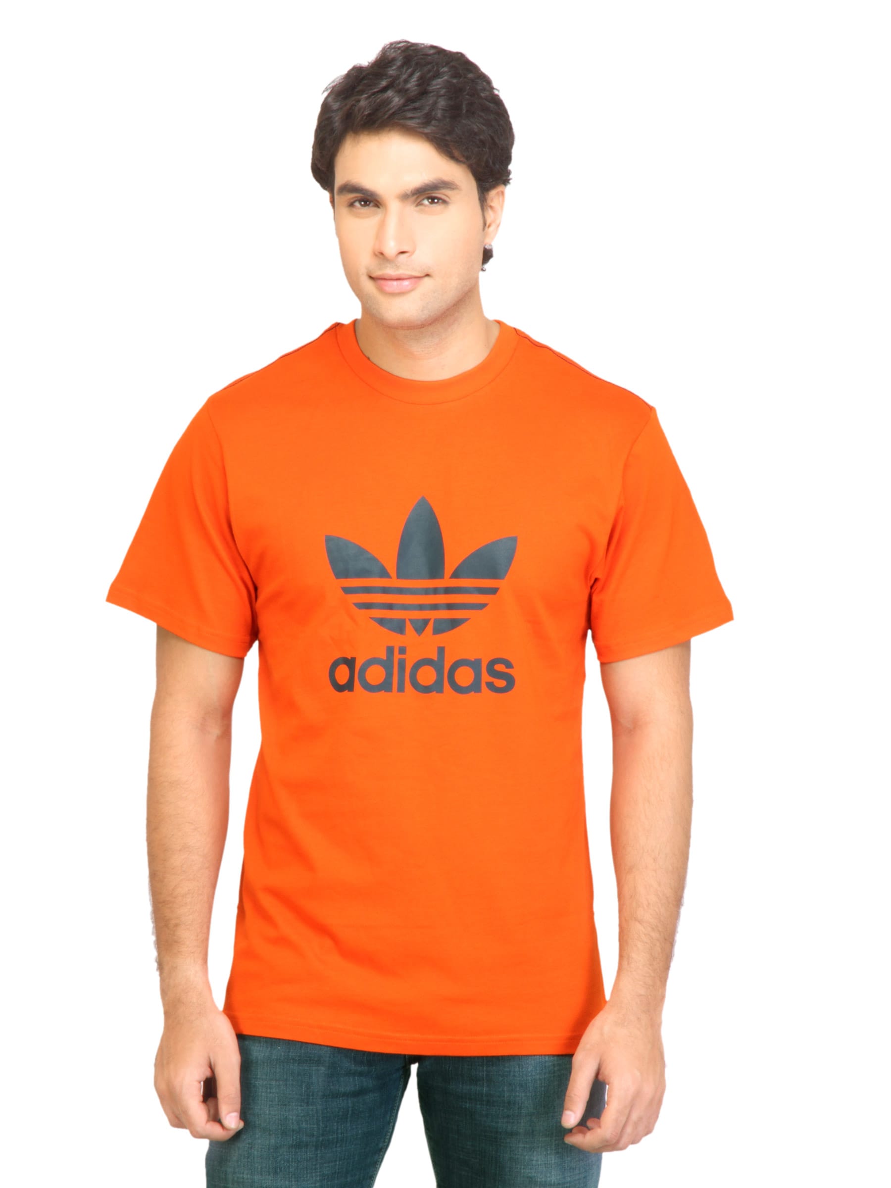 ADIDAS Originals Men Adi Trefoil Orange Tshirt