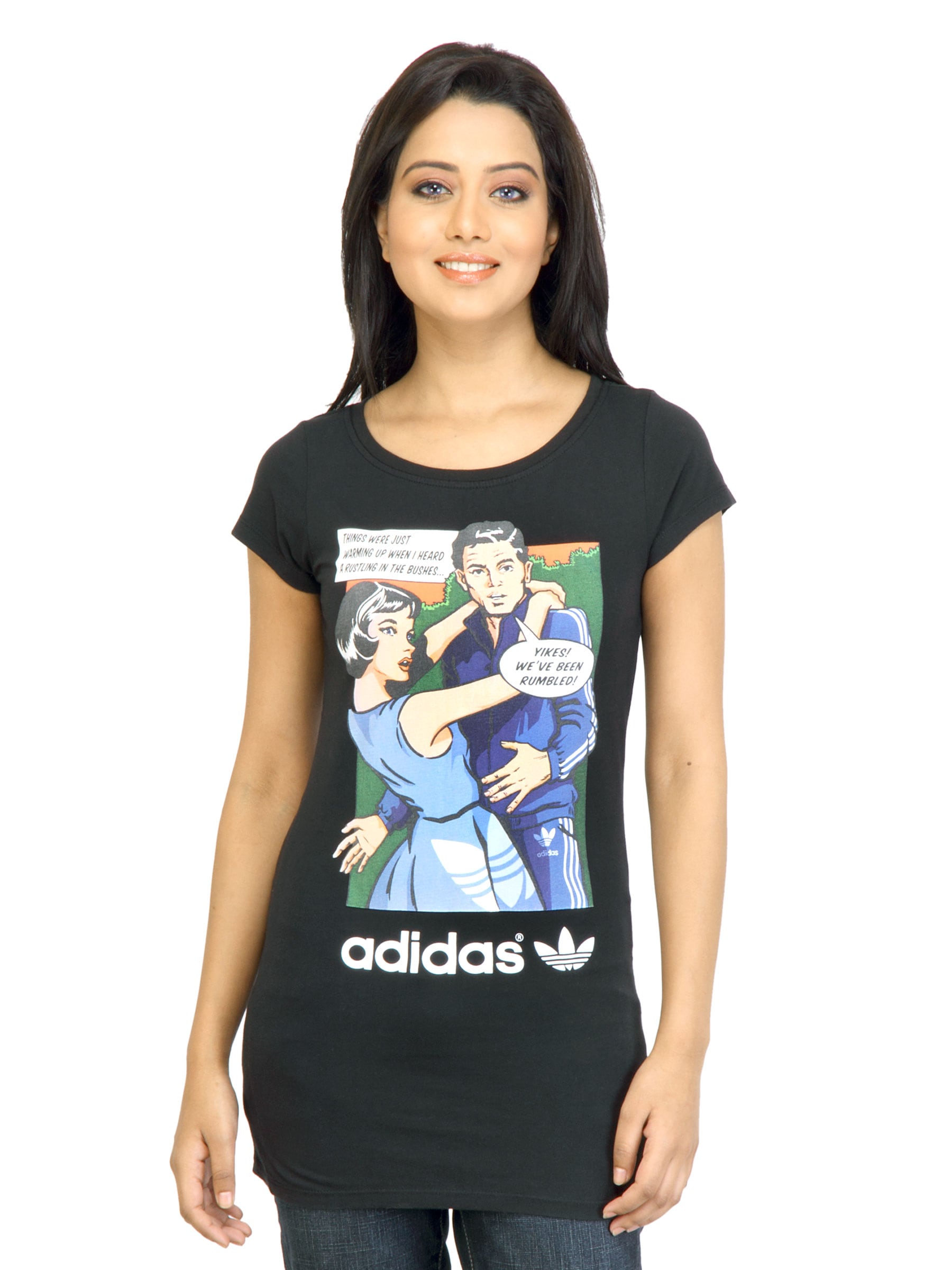 ADIDAS Originals Women G Couple Black Tshirt