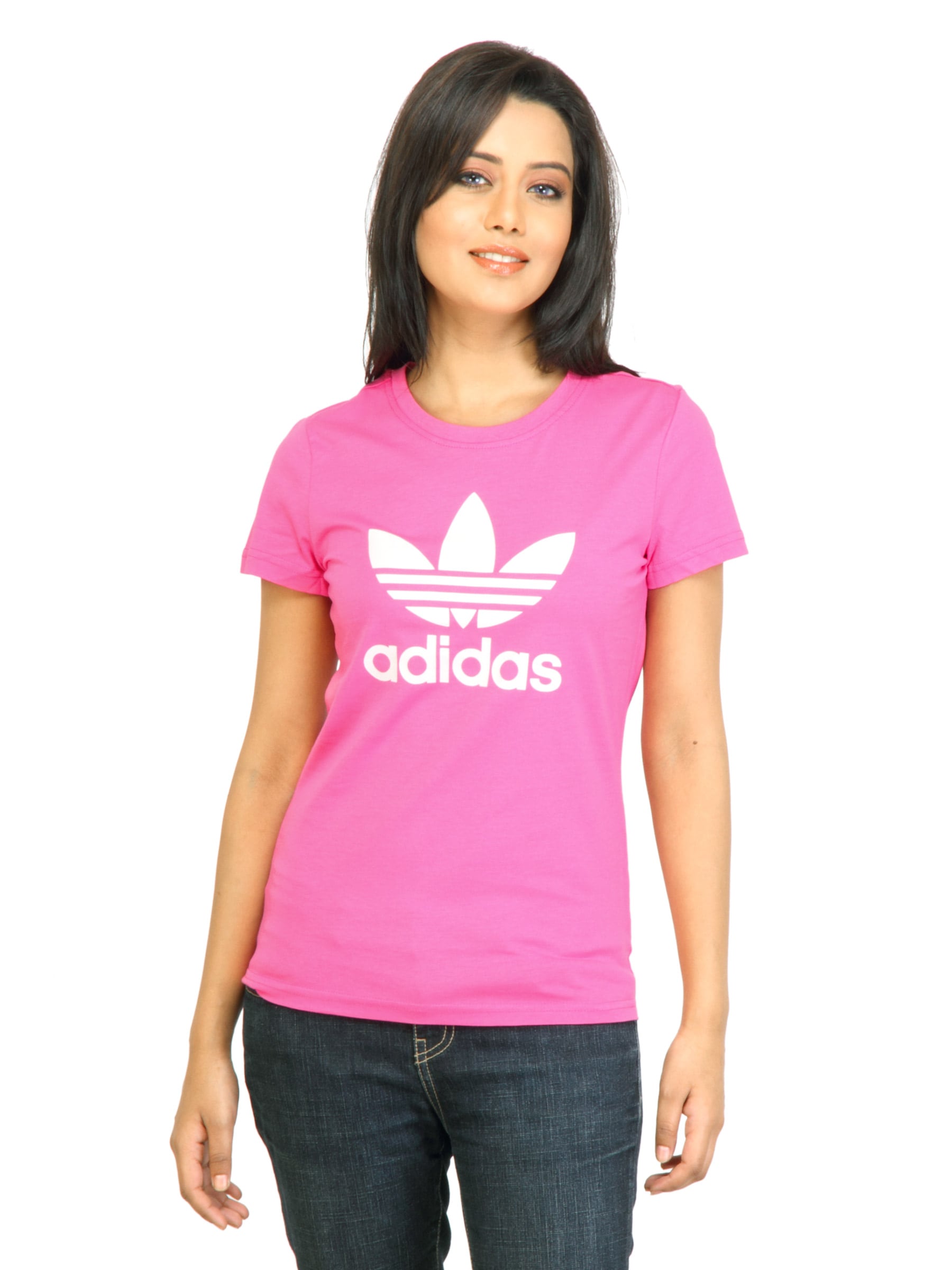 ADIDAS Originals Women Trefoil Pink Tshirt