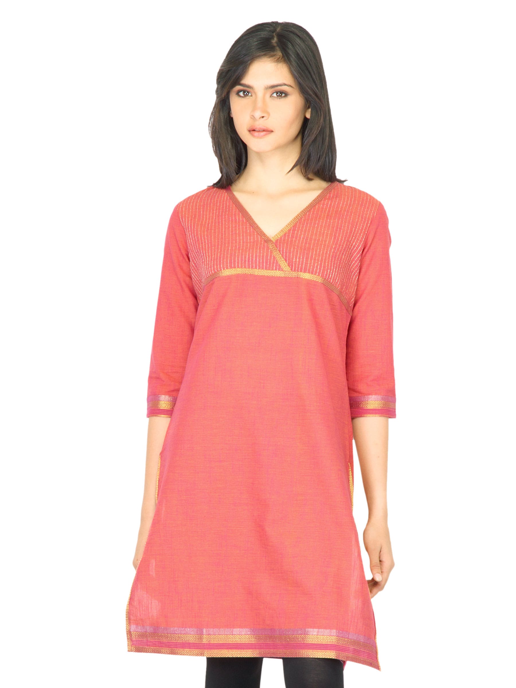 Aurelia Women Solid Rust Kurta