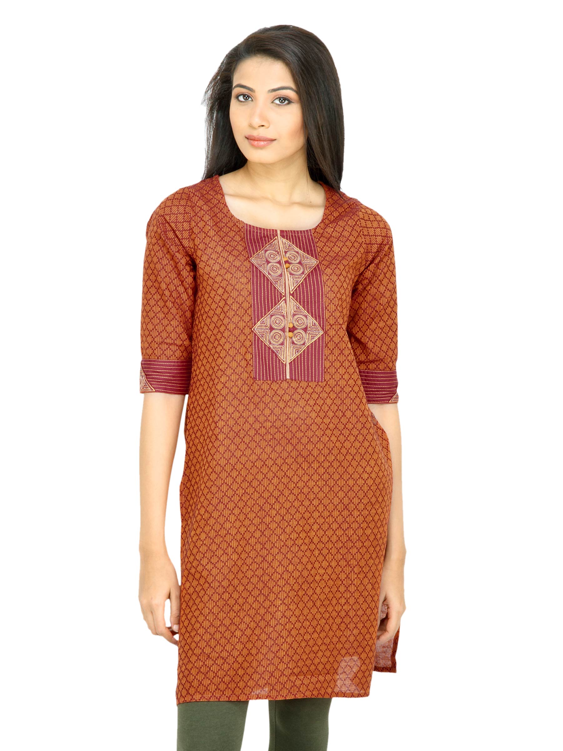 Mother Earth Women Red Kurta