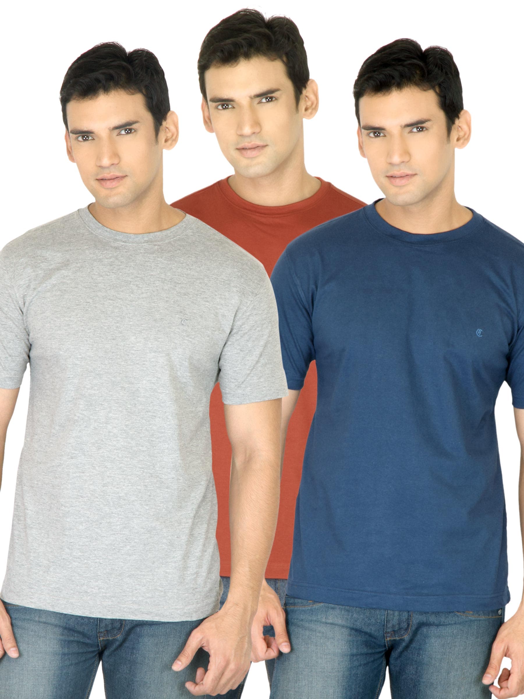 Campbell Men Pack of 3 Solid Tshirts