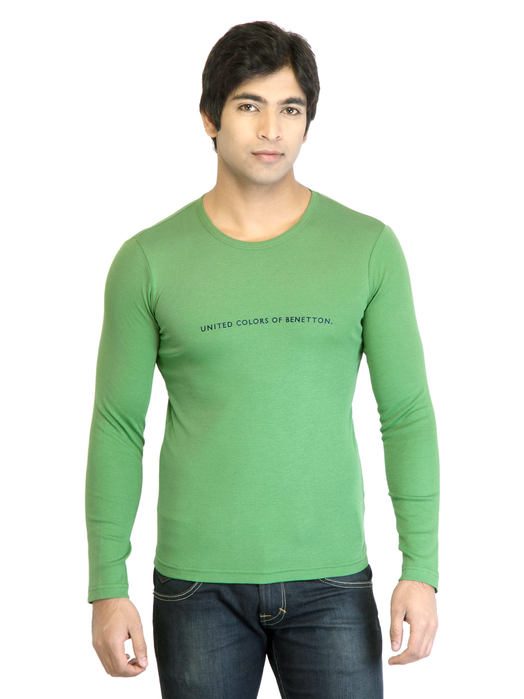 United Colors of Benetton Men Green T-shirt