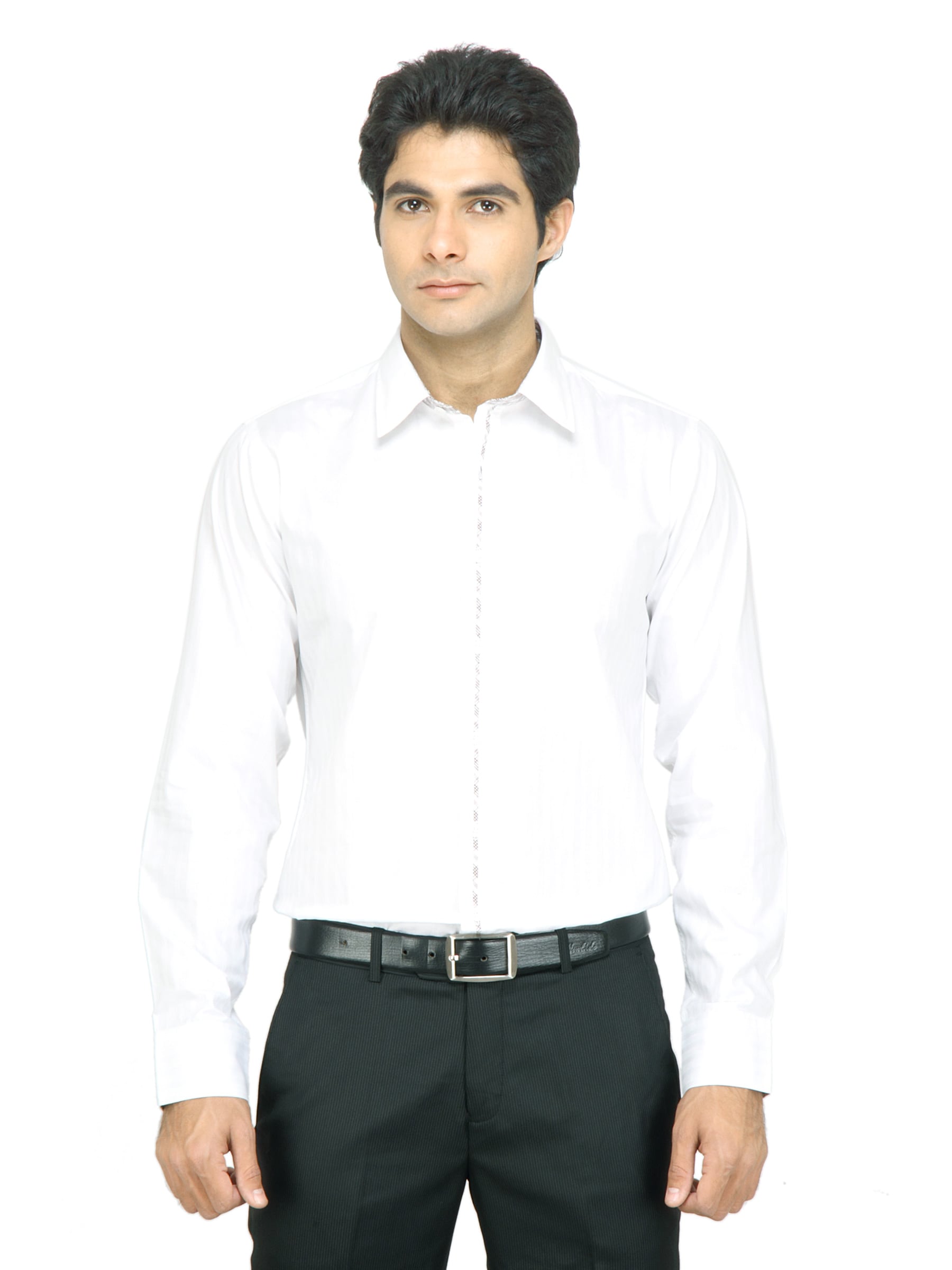 United Colors of Benetton Men Solid White Shirt