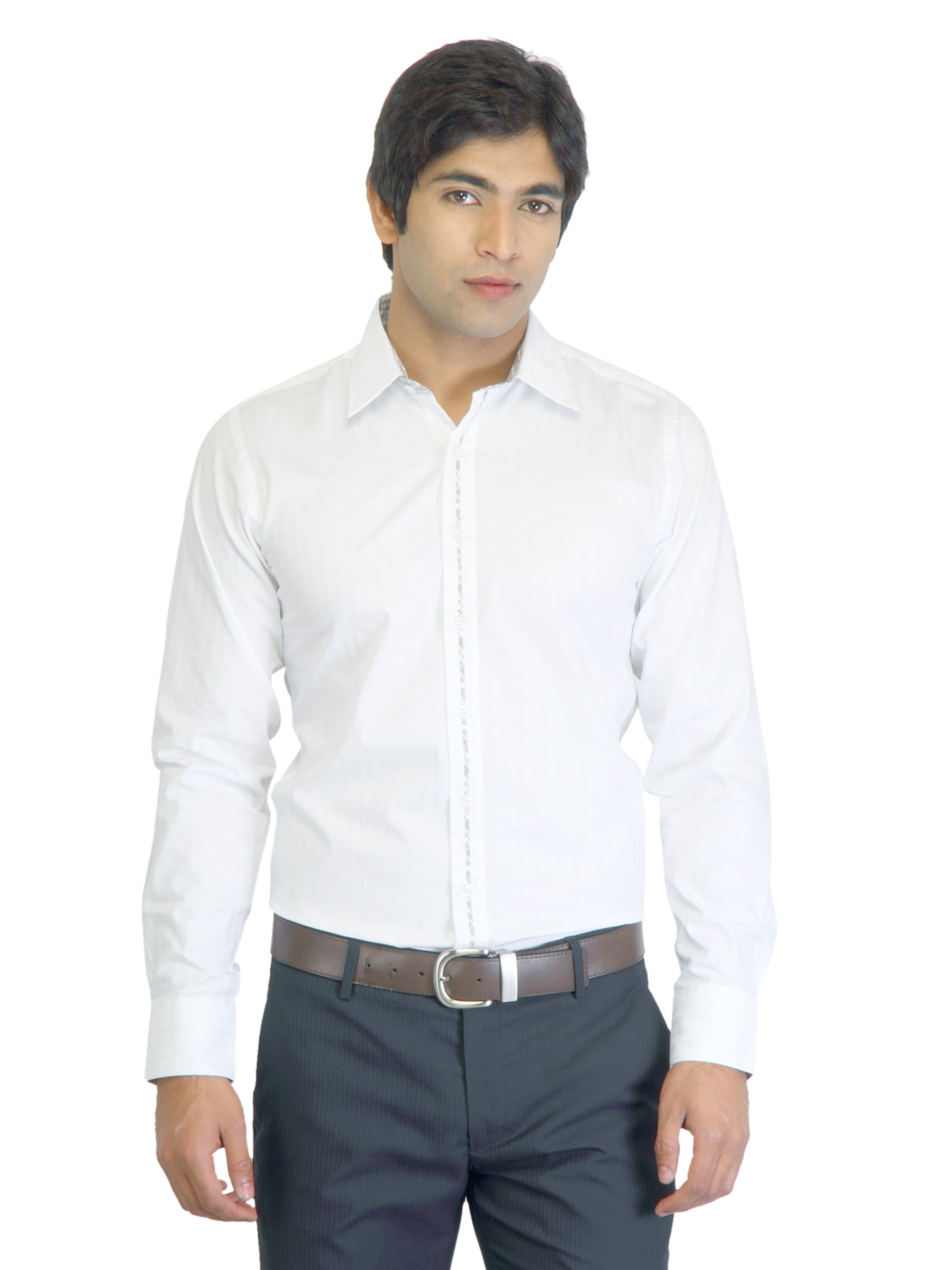 United Colors of Benetton Men Solid White Shirt