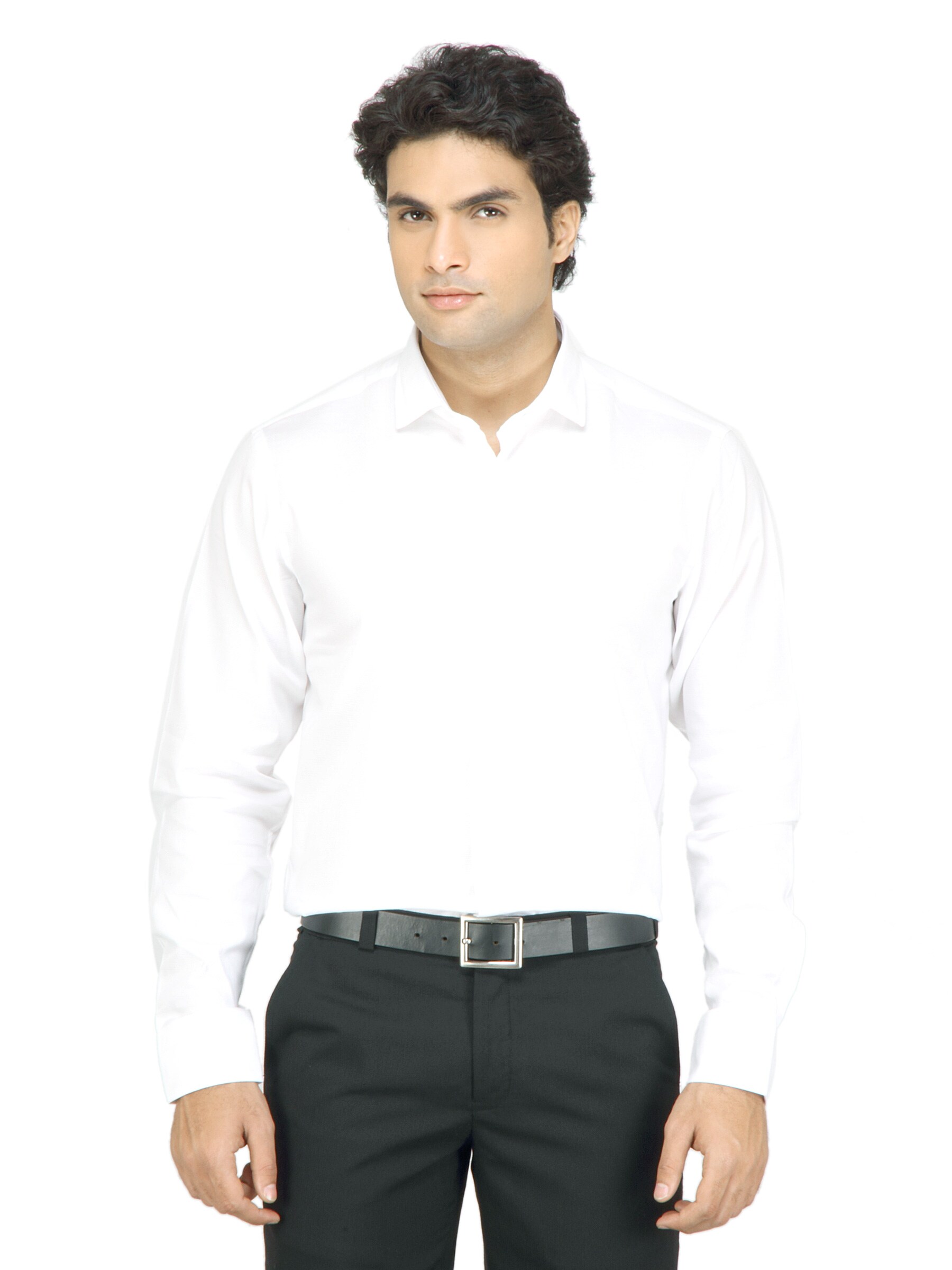 United Colors of Benetton Men Solid White Shirt