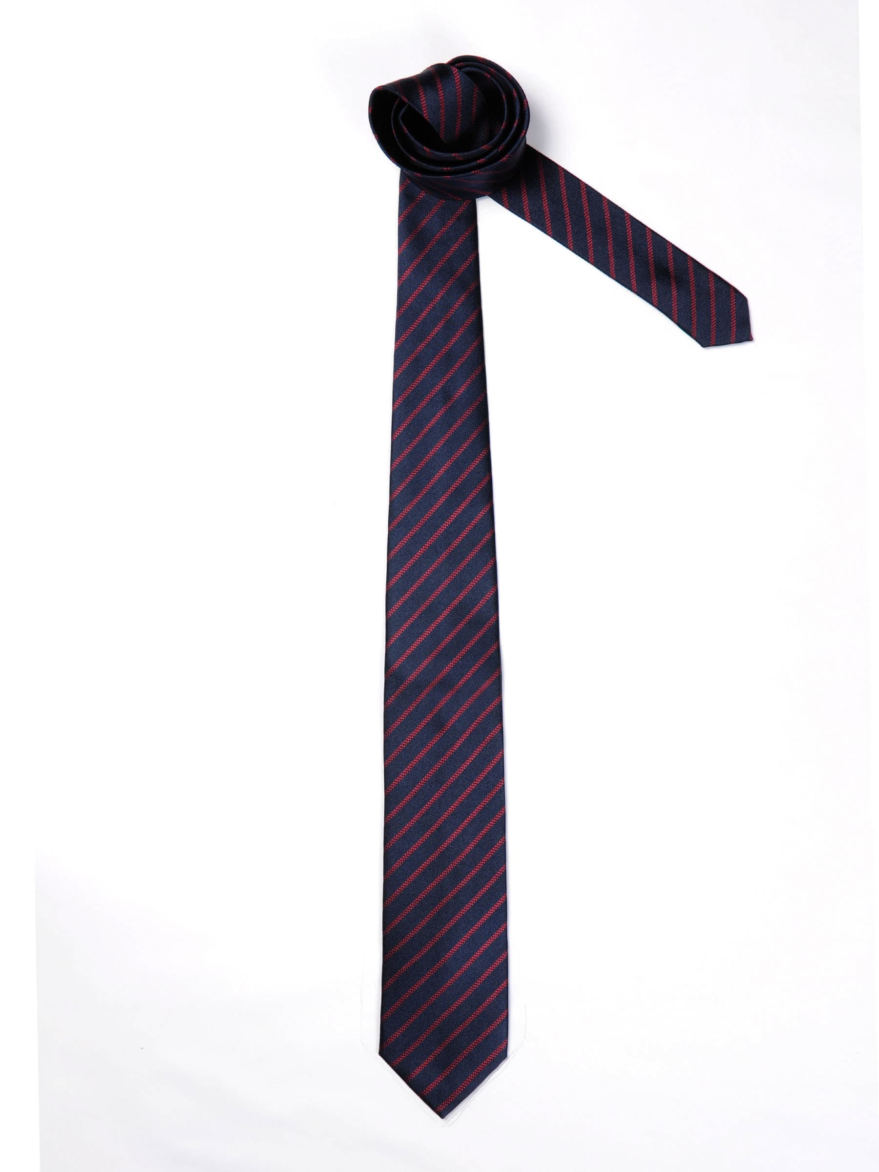United Colors of Benetton Men Striped Navy Blue Tie
