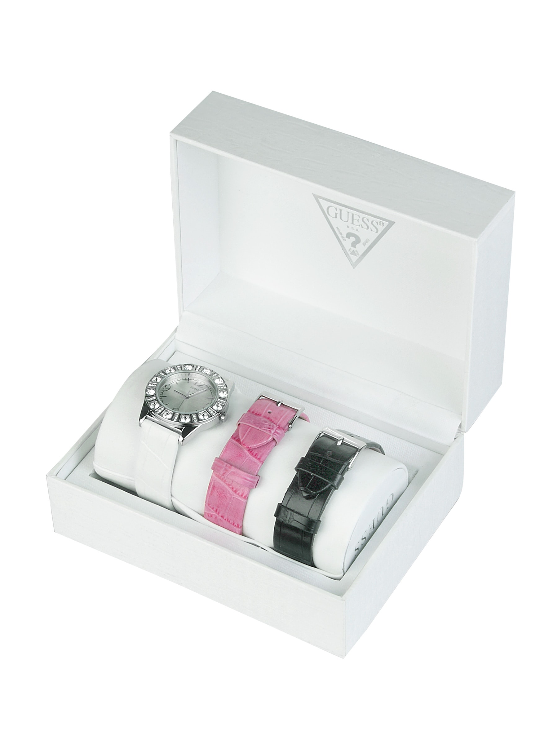 Guess Women Sparkle Box Set Watch With Interchangeable Straps