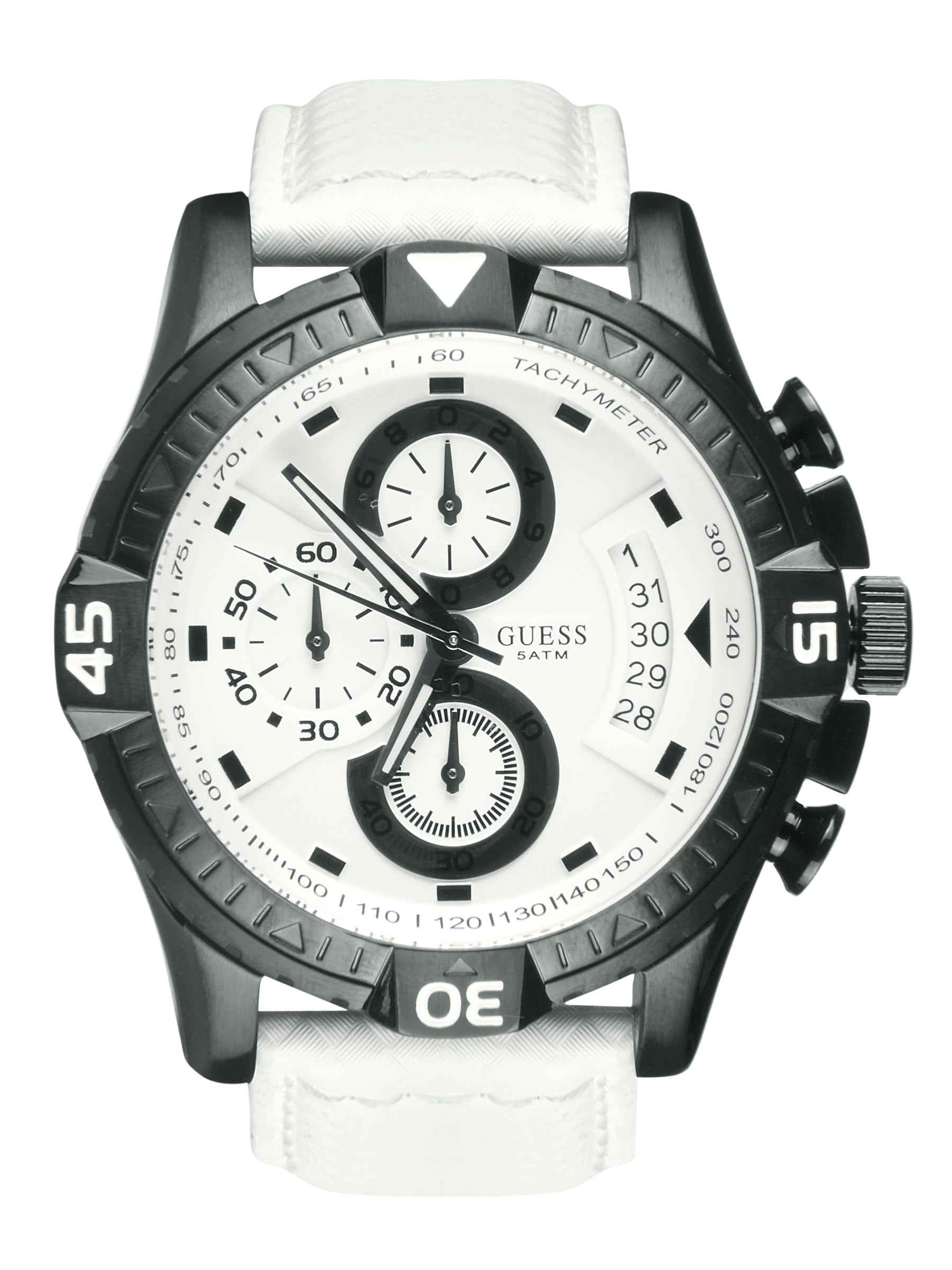 Guess Men Activator White Watch