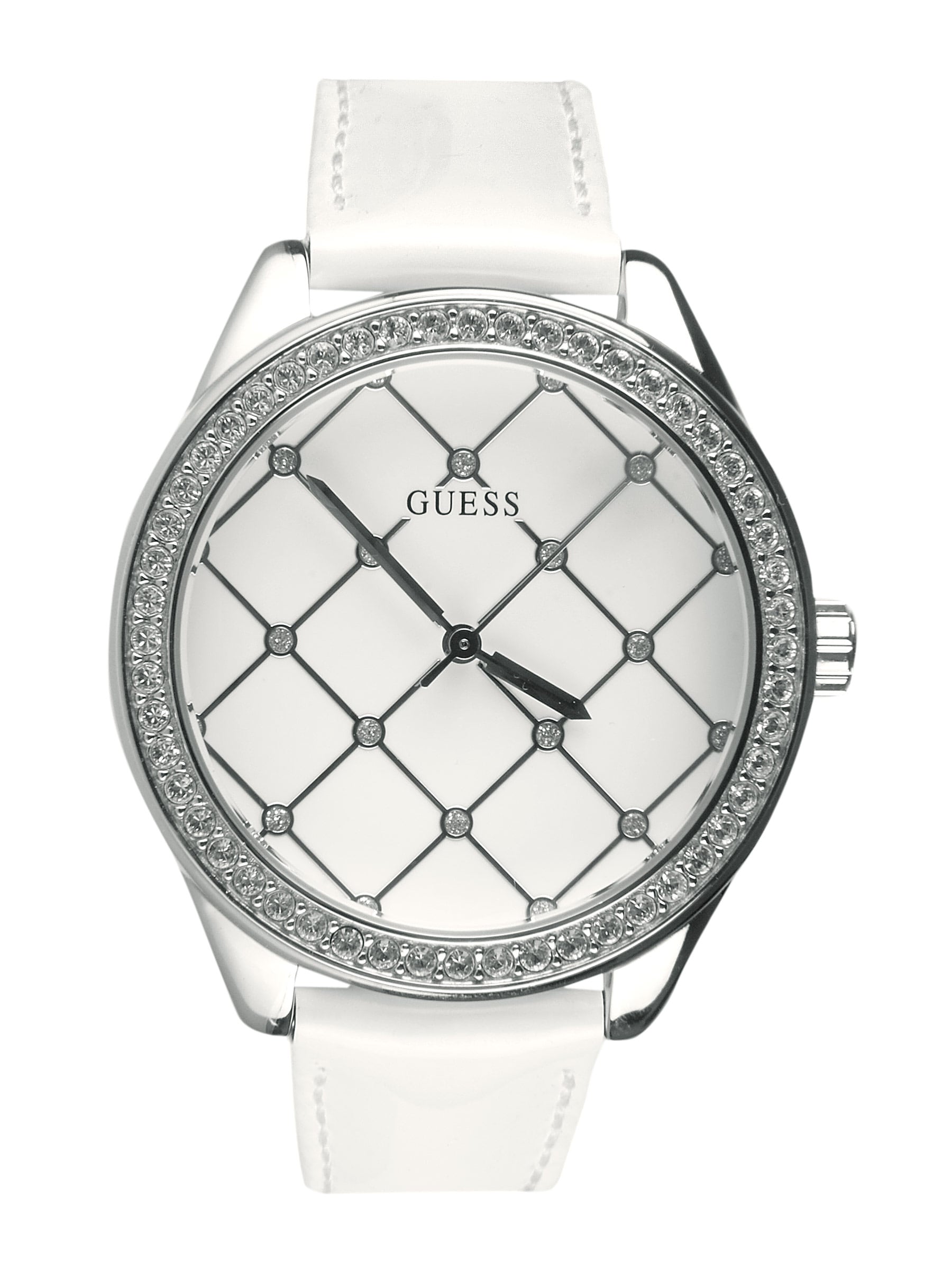 Guess Women Netted White Watch