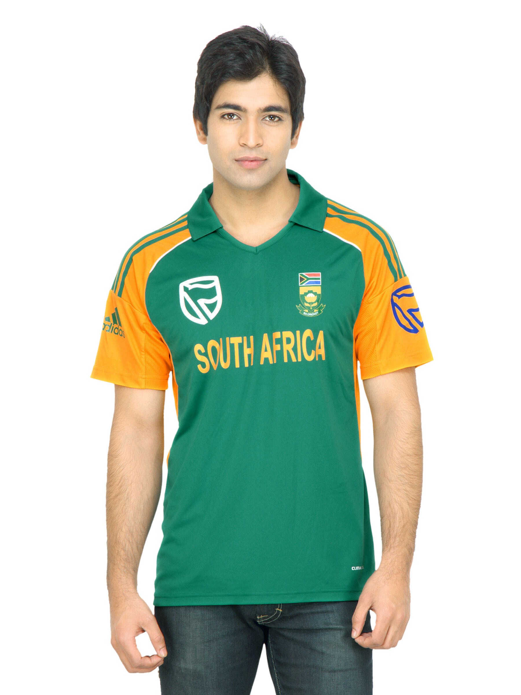 ADIDAS Men Green South Africa Cricket Jersey