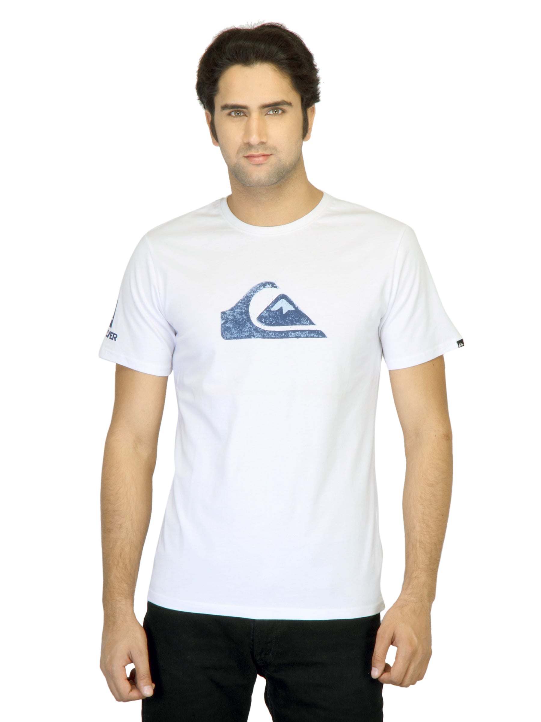 Quiksilver Men White Printed T-shirt