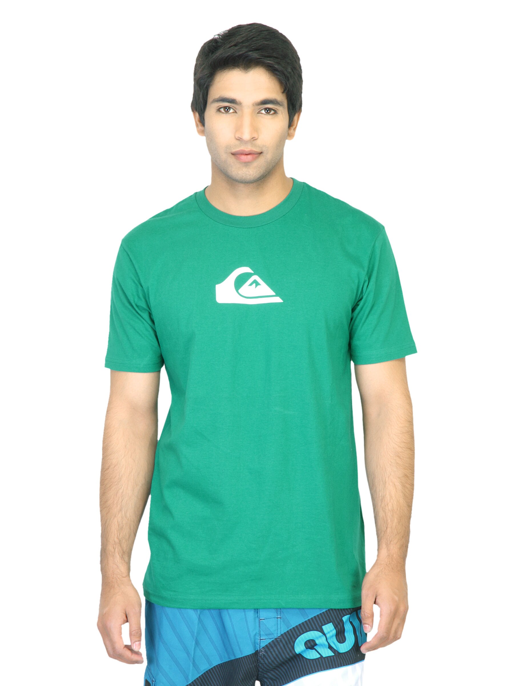 Quiksilver Men Printed Green T-shirt