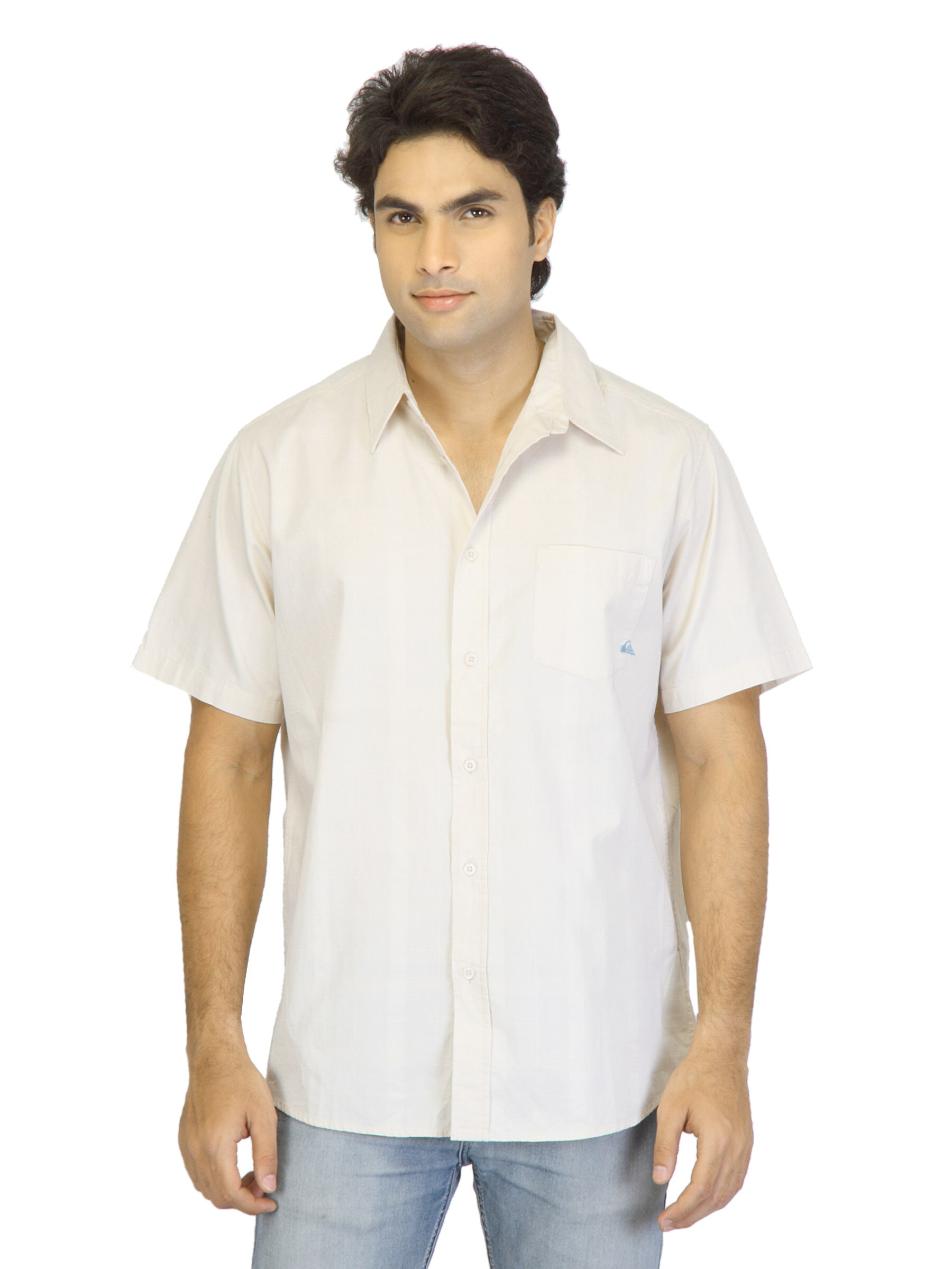 Quiksilver Men Beige Shirt