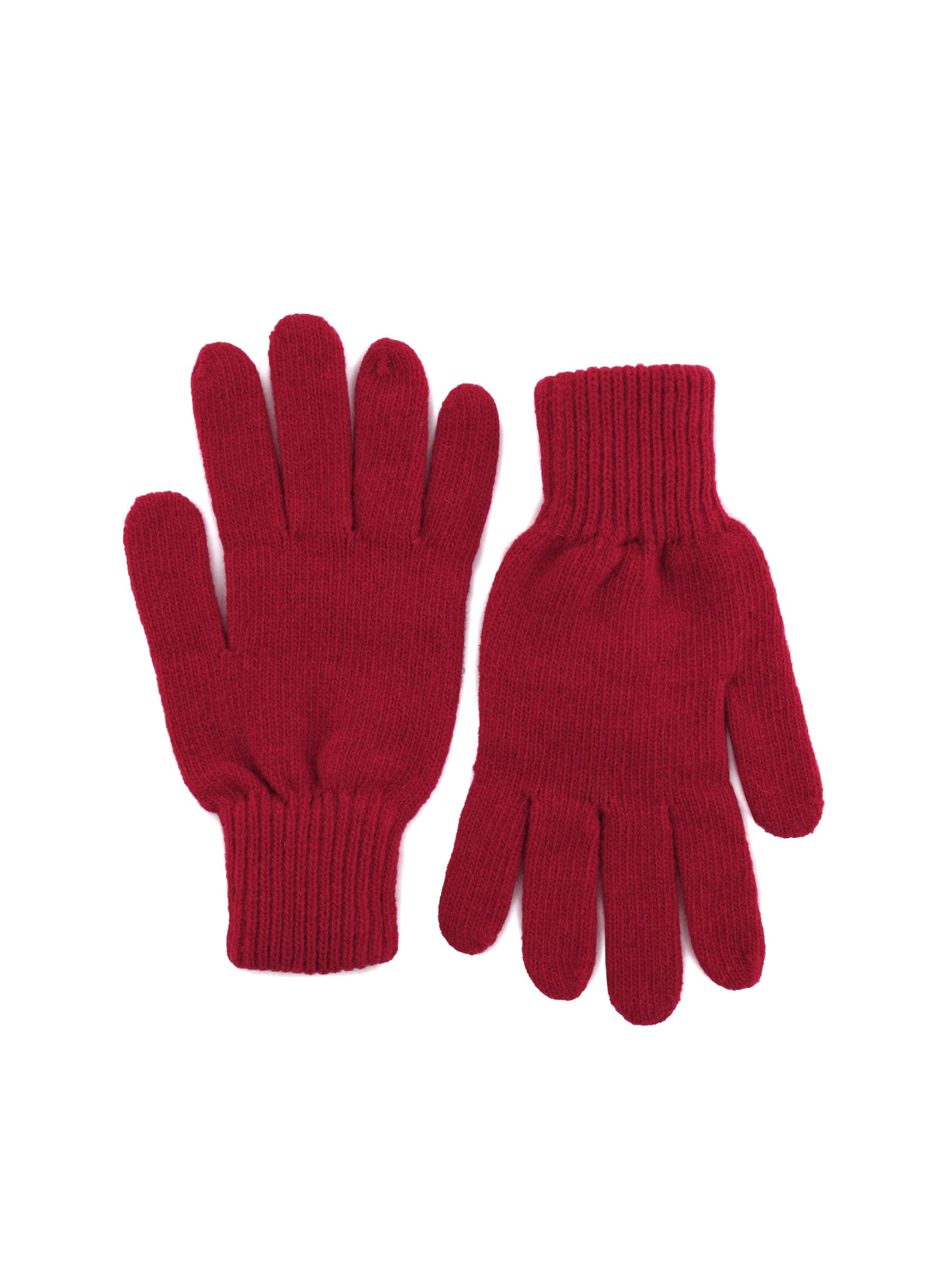 United Colors of Benetton Men Solid Red Gloves
