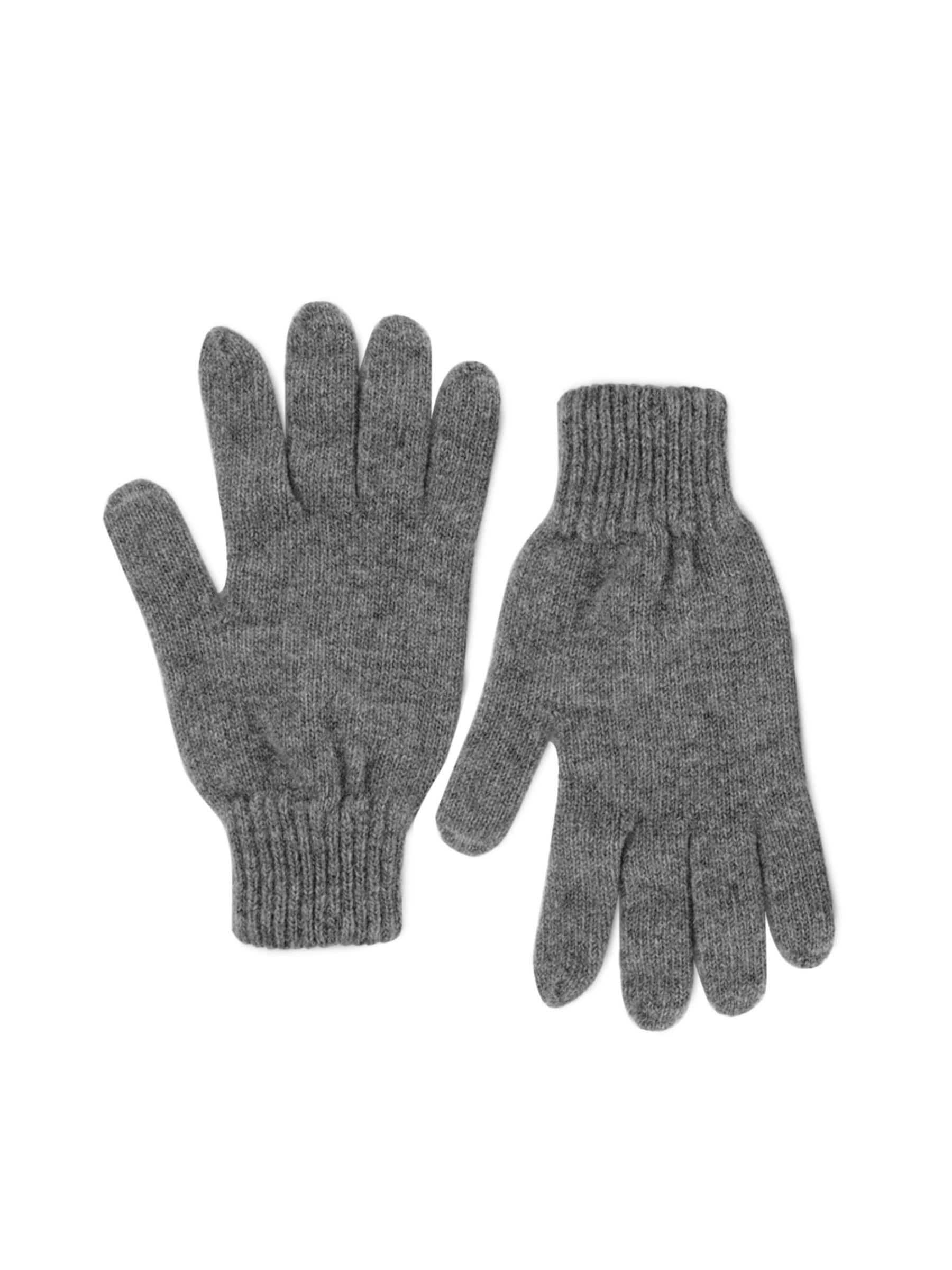 United Colors of Benetton Men Solid Grey Gloves