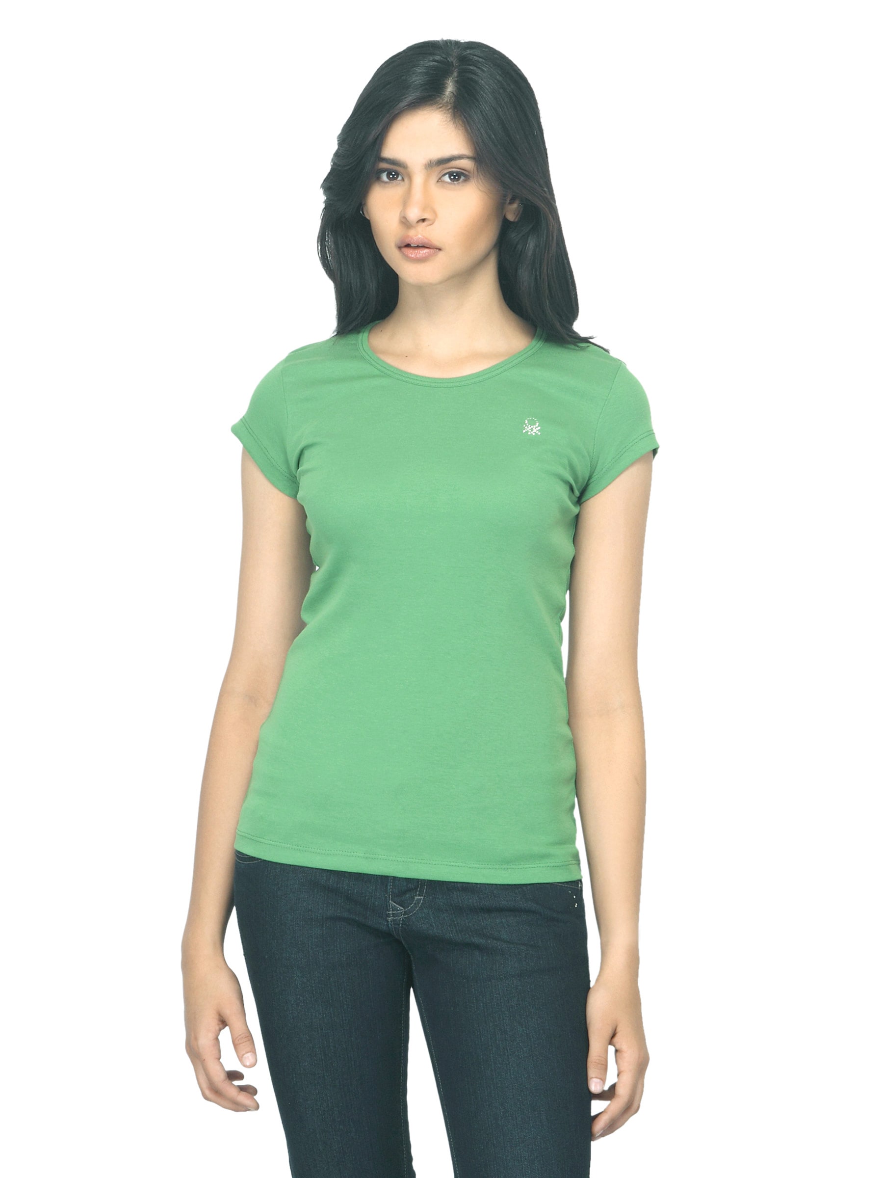 United Colors of Benetton Women Green T-shirt