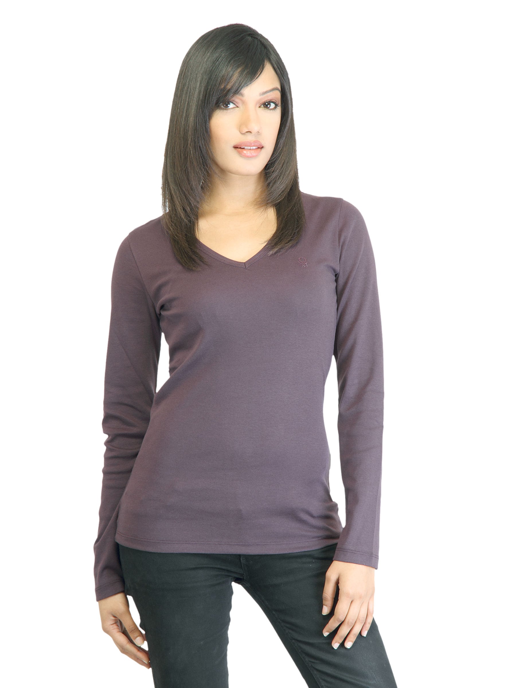 United Colors of Benetton Women Purple Top