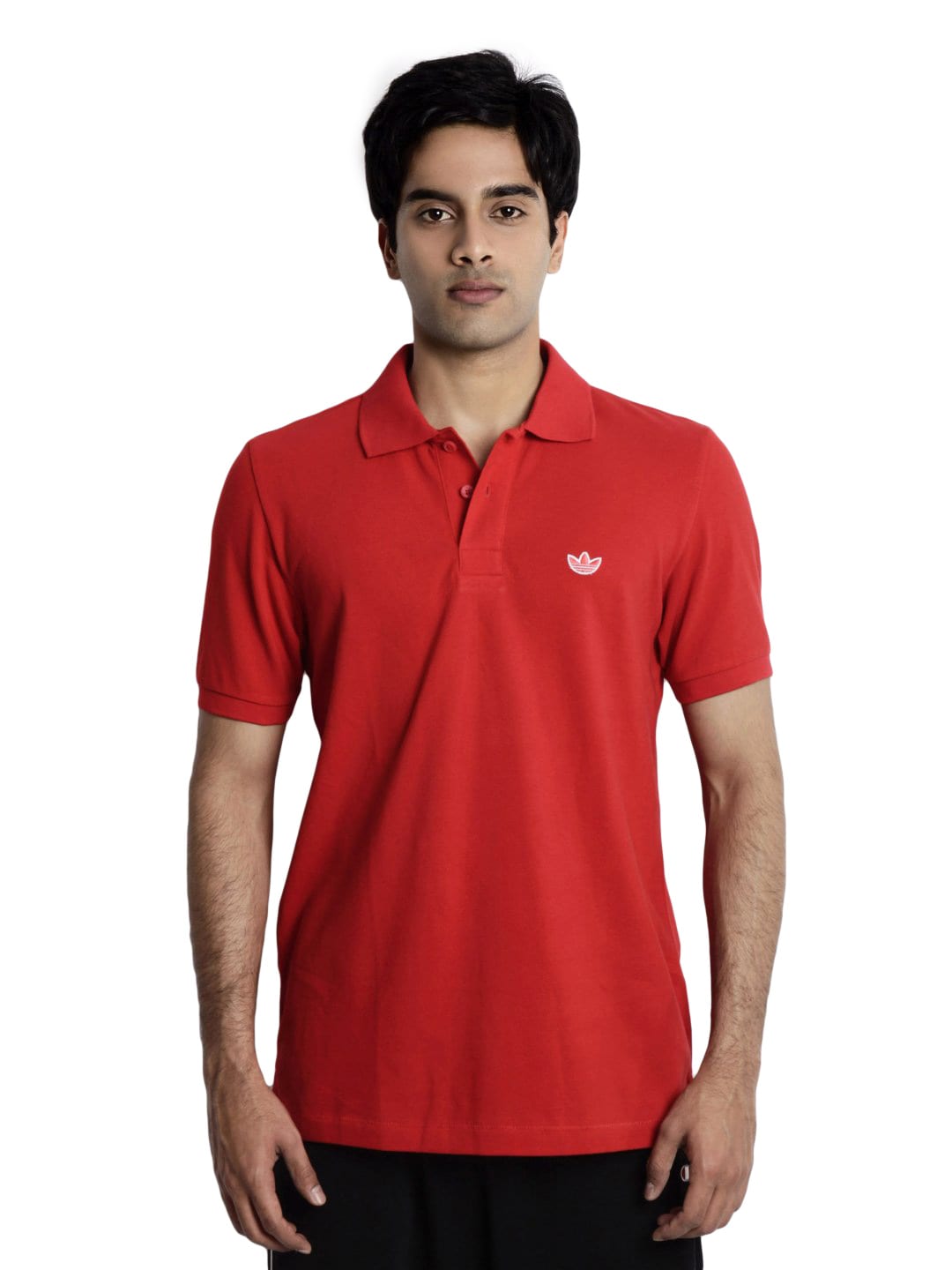 ADIDAS Originals Men Red Polo T-shirt