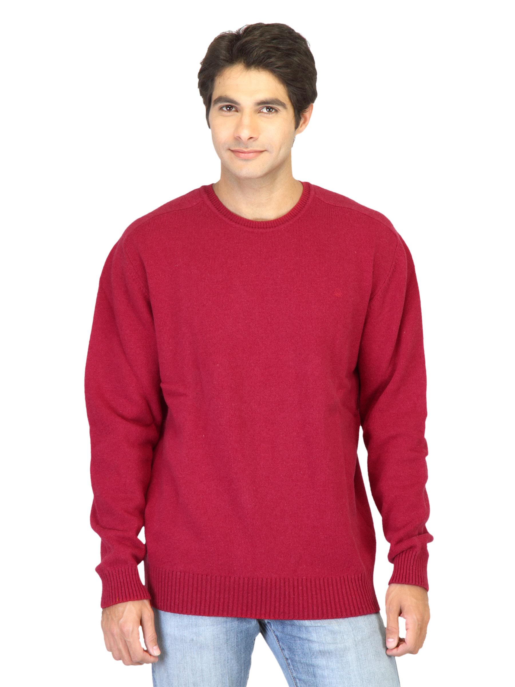 United Colors of Benetton Men Red Sweater