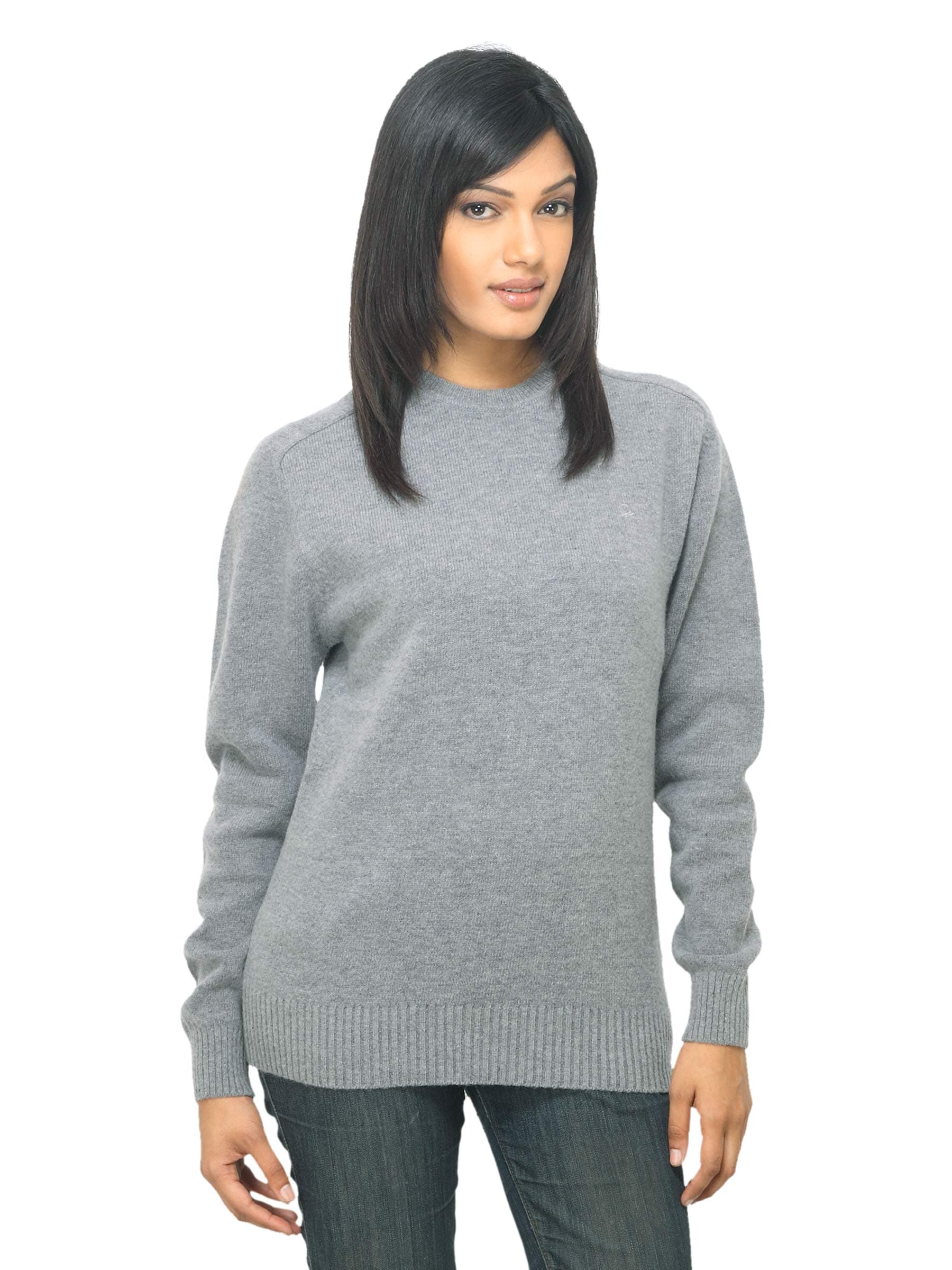 United Colors of Benetton Women Grey Sweater