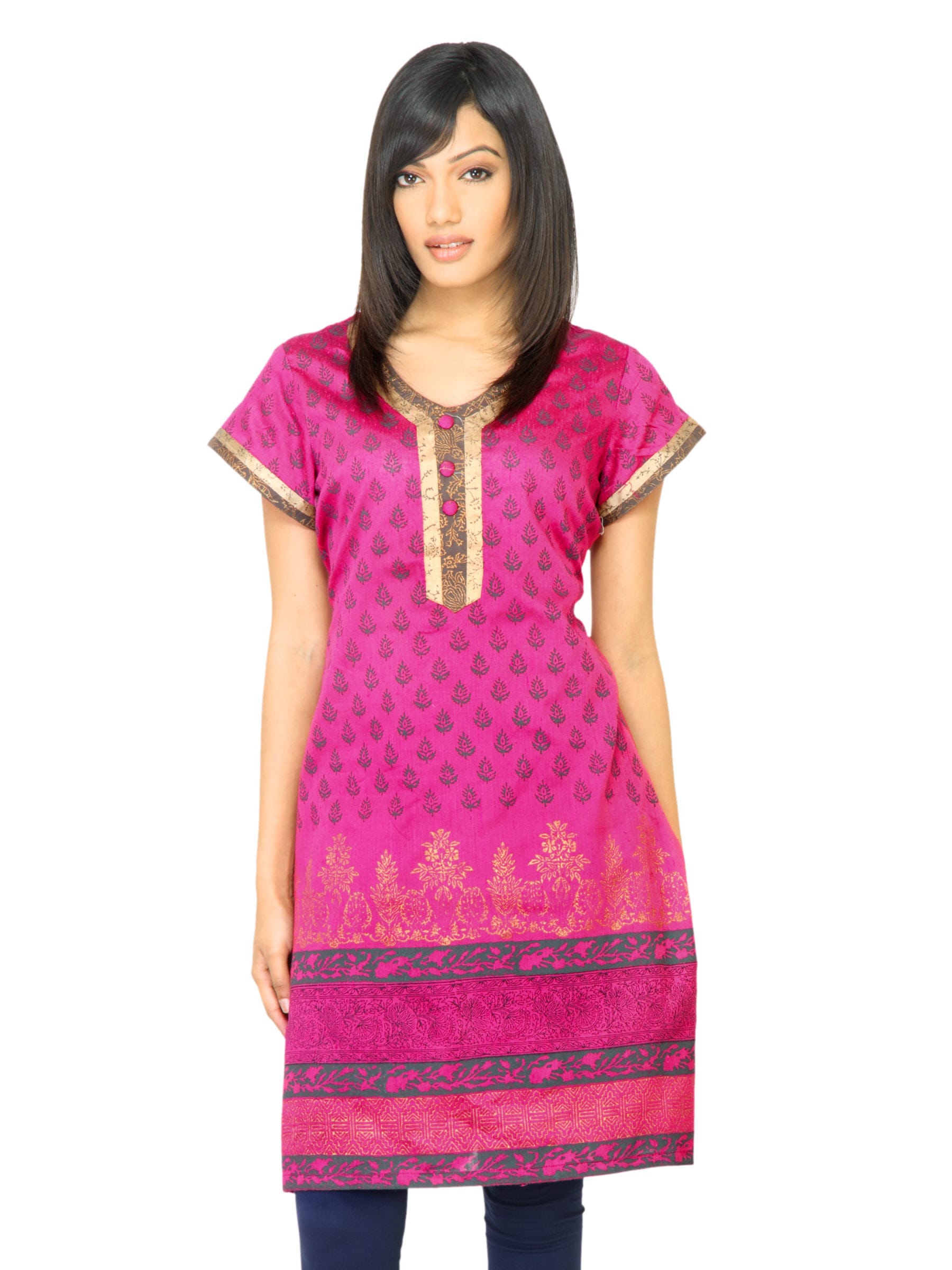 Diva Women Printed Pink Kurta