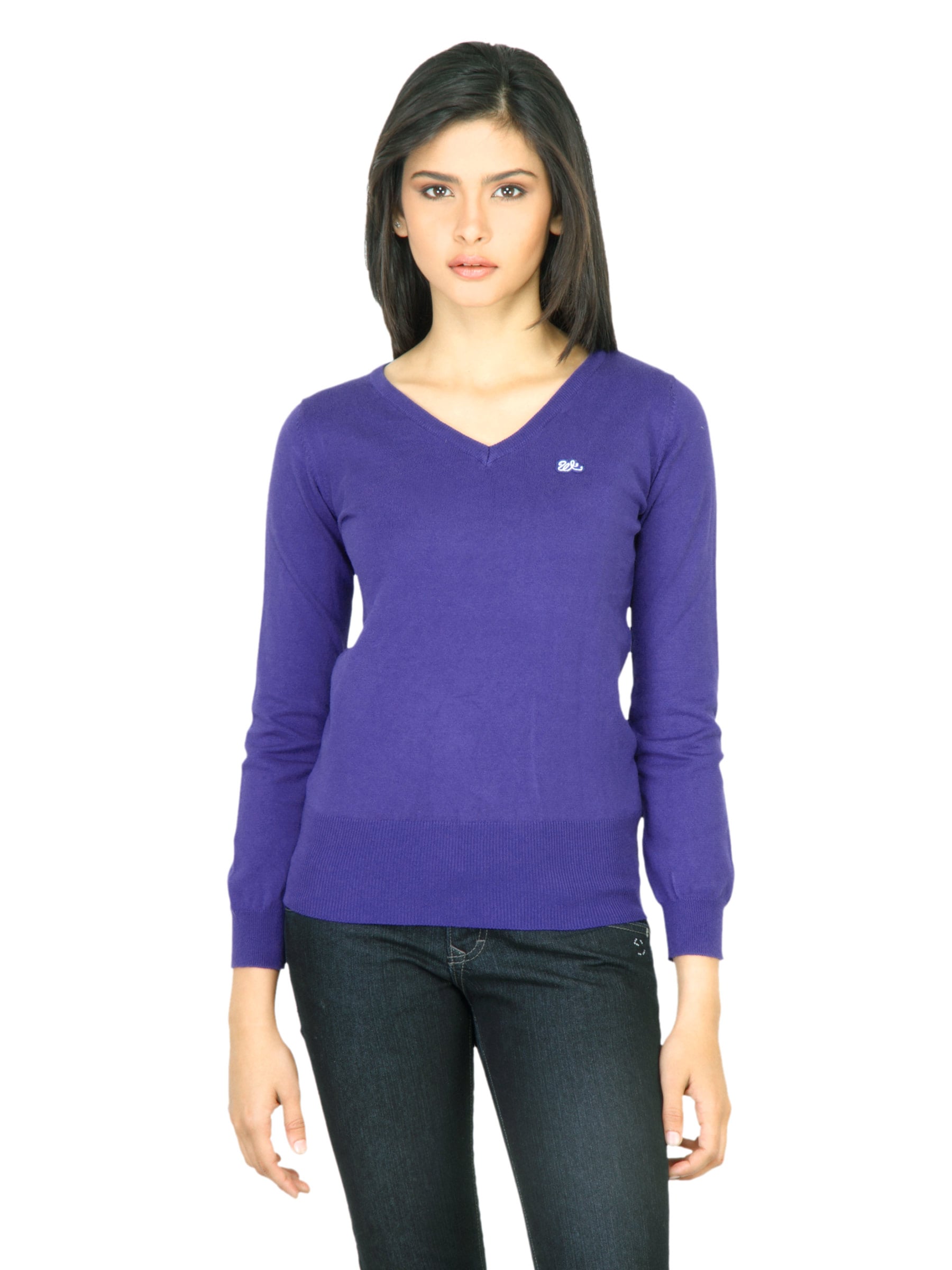 Wrangler Women Felt Purple Sweater
