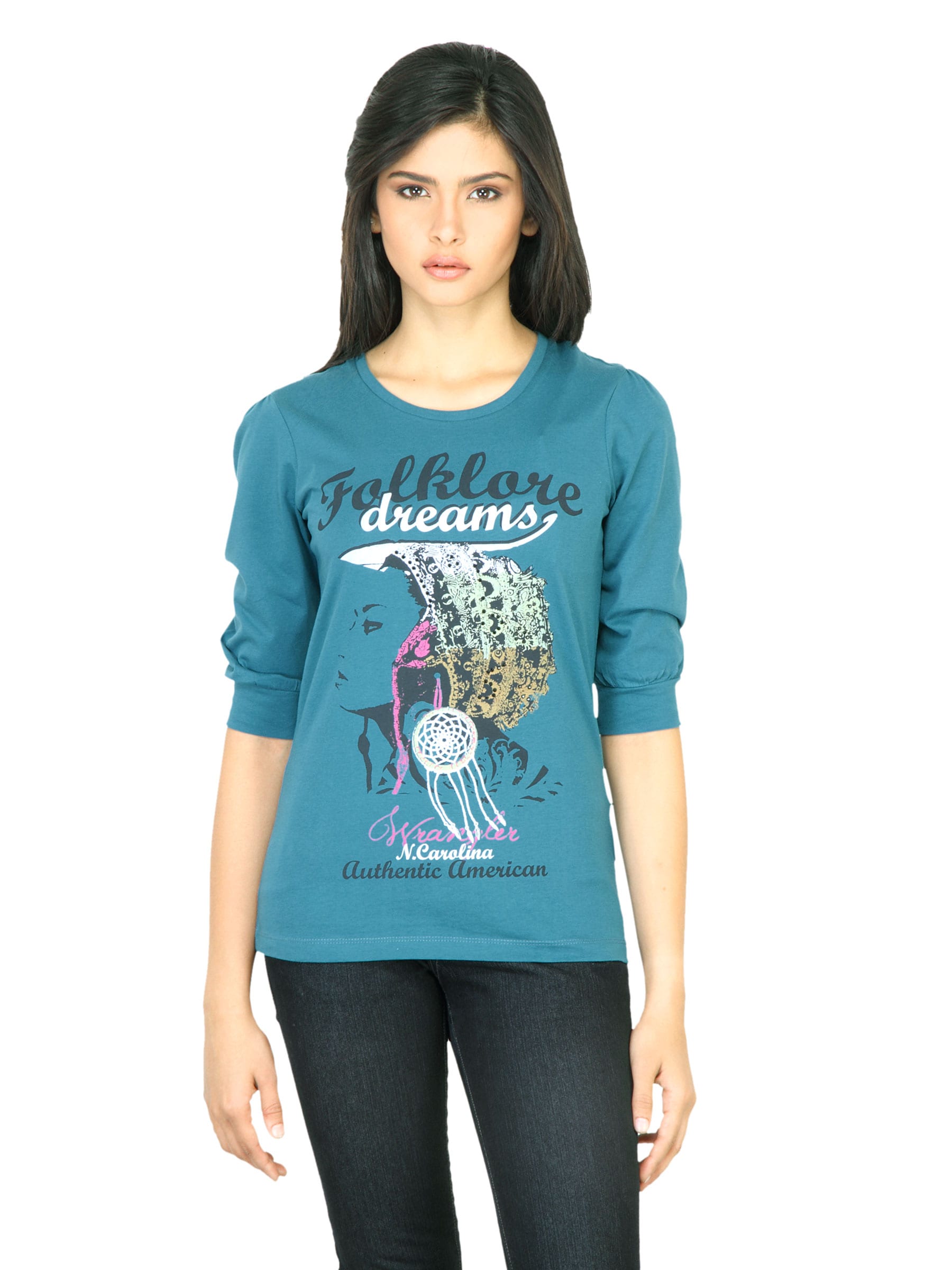 Wrangler Women Dreams Blue Tshirt