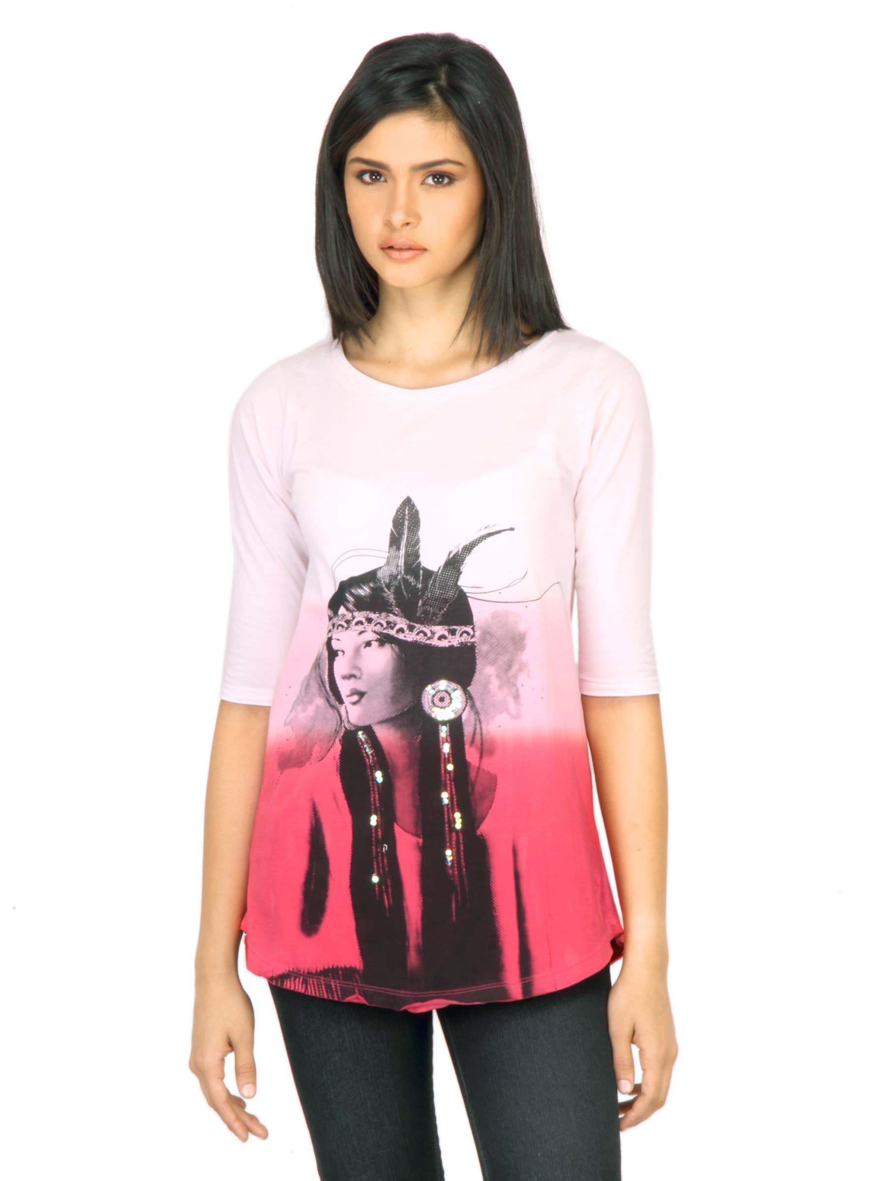 Wrangler Women Native Lady Pink T-shirt