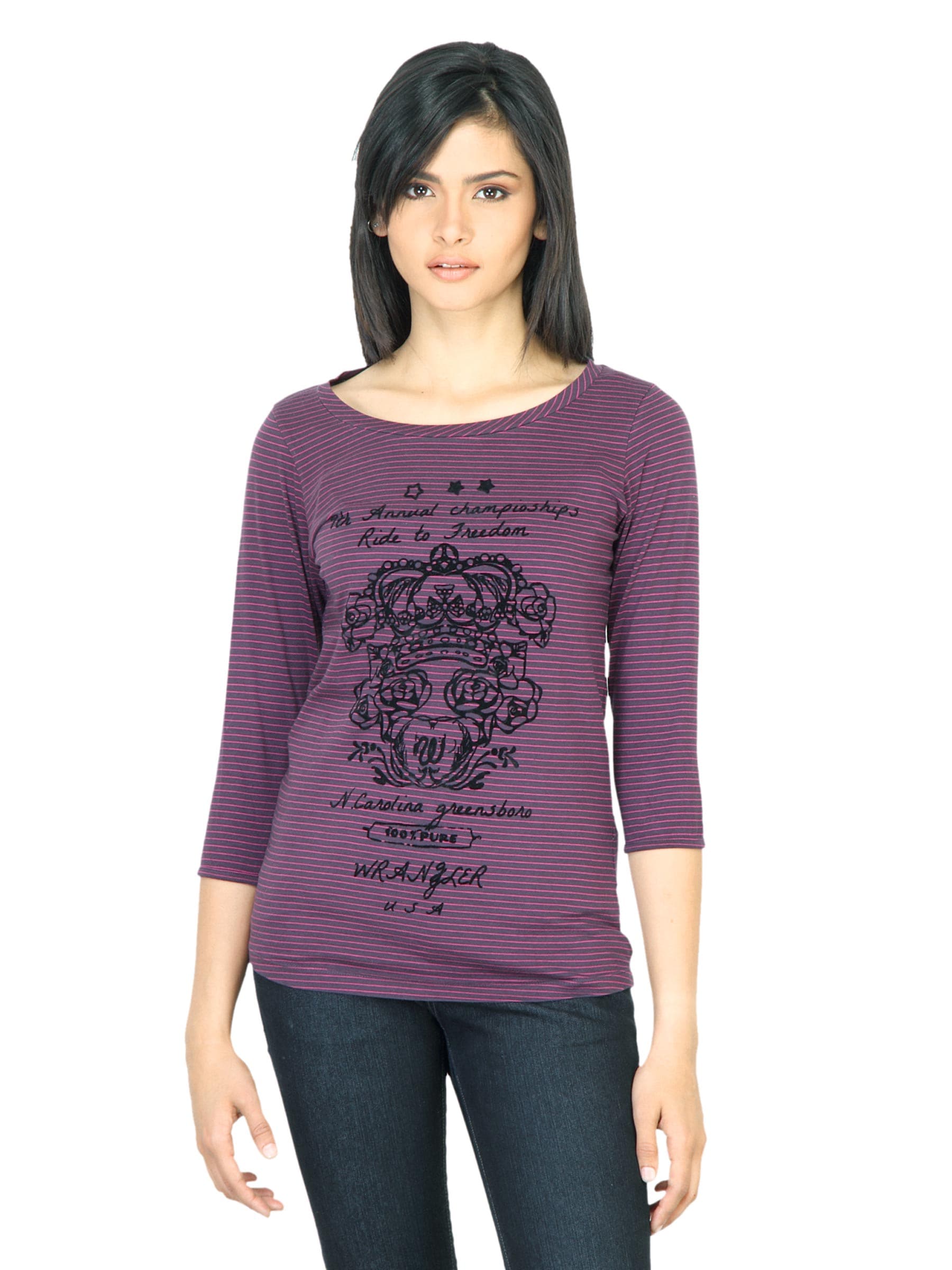 Wrangler Women  Freedom Purple T-shirt