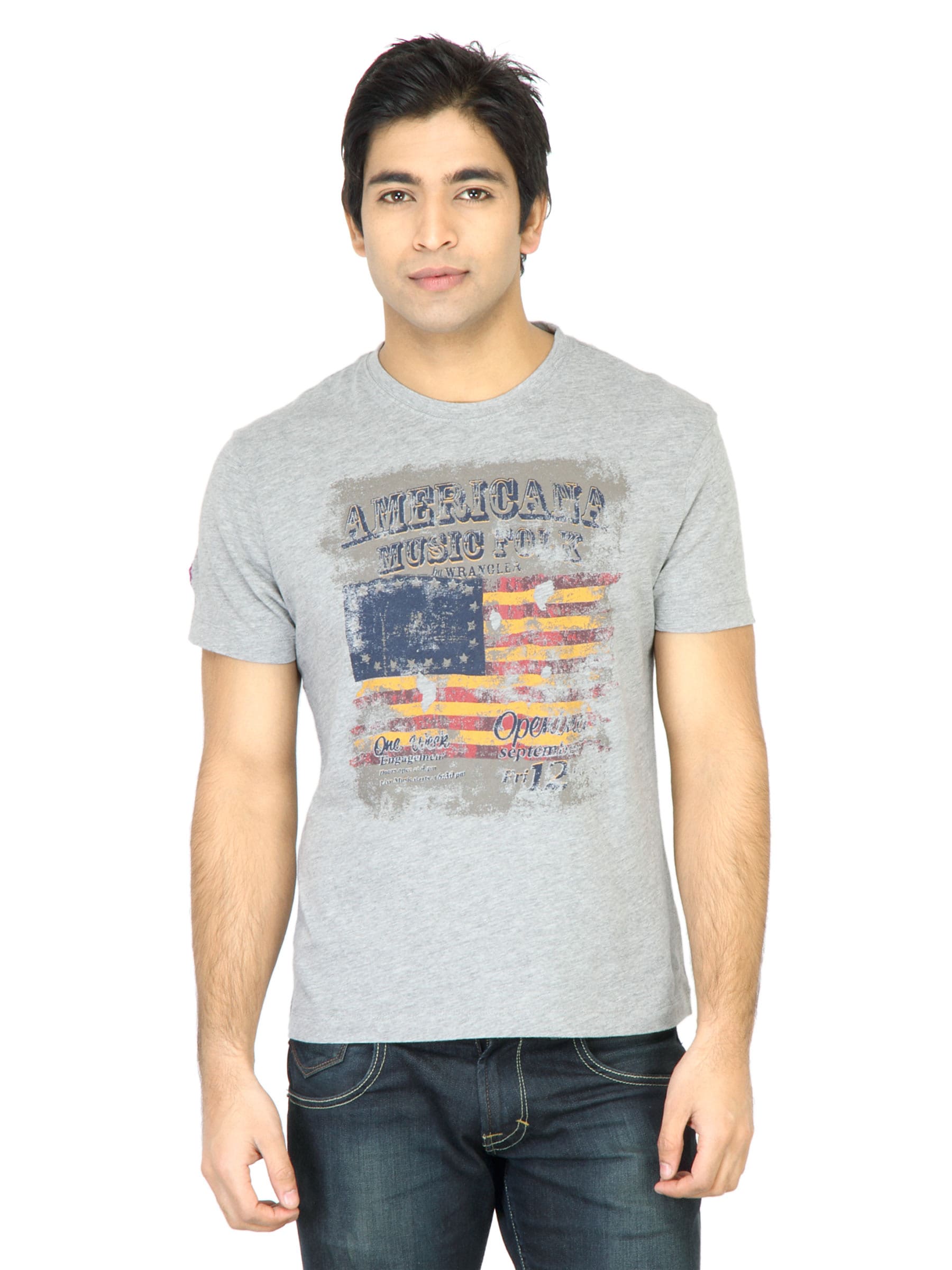 Wrangler Men Music Grey Tshirt